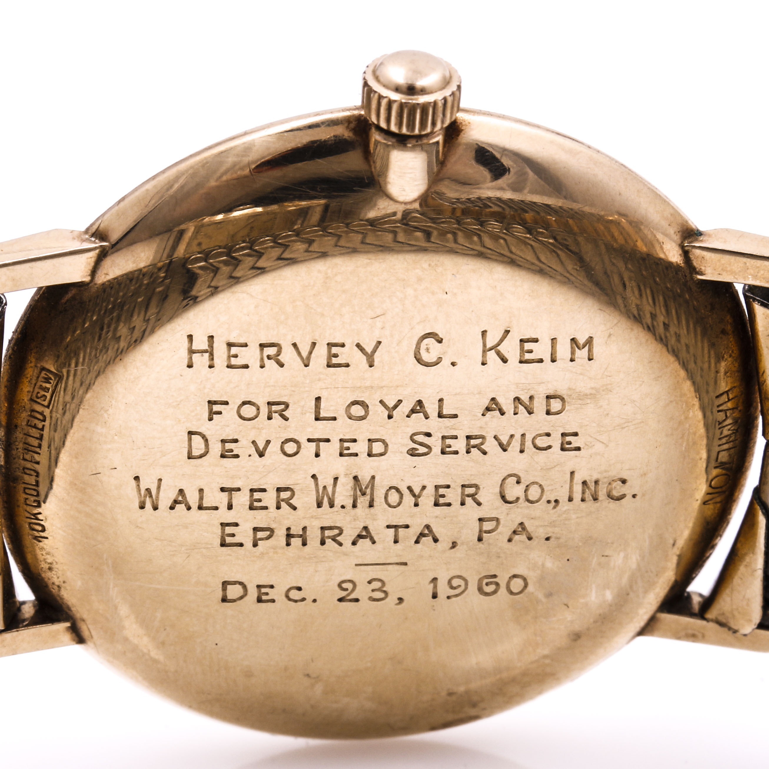 One Hamilton and Two Bulova Watches