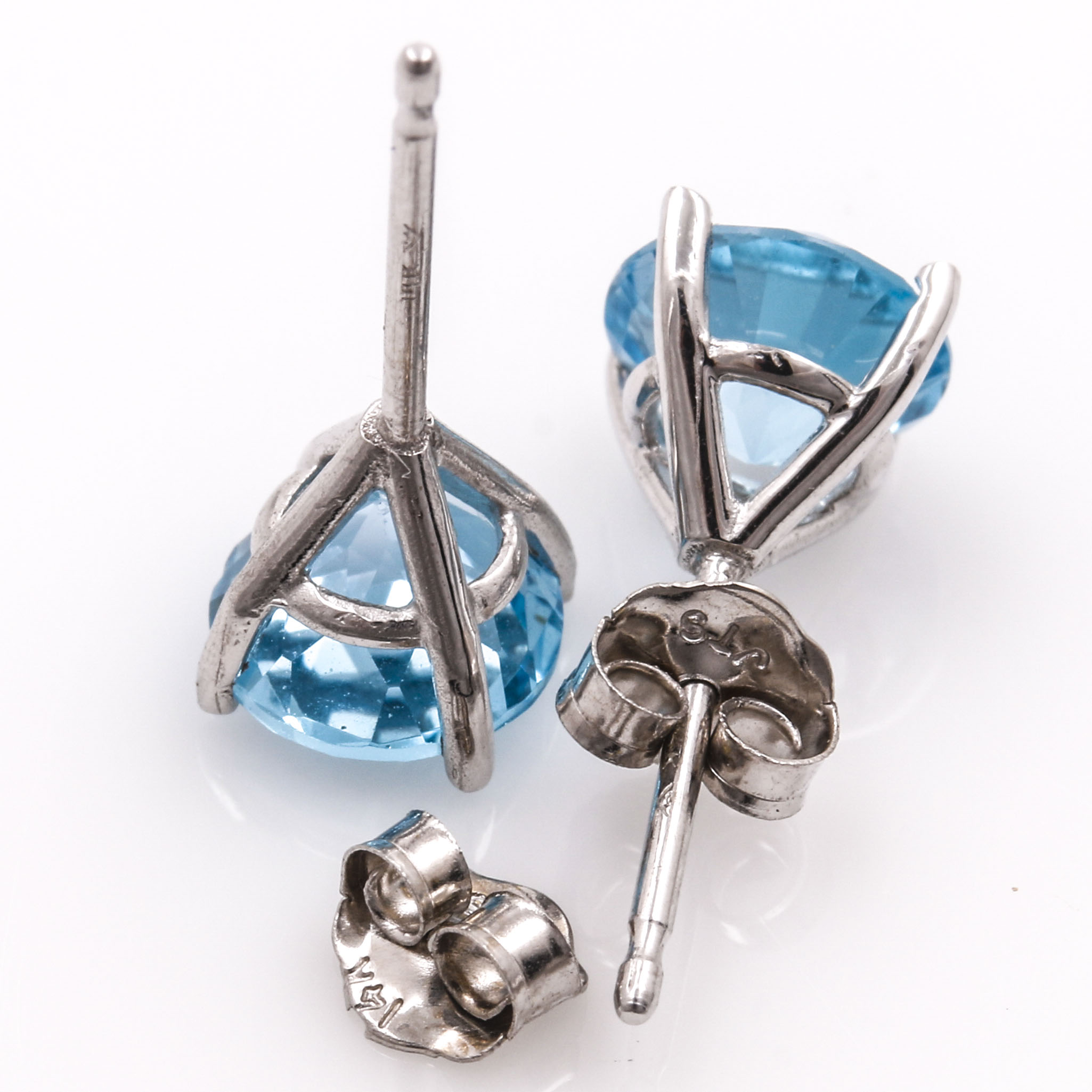 14K White and Yellow Gold Earrings