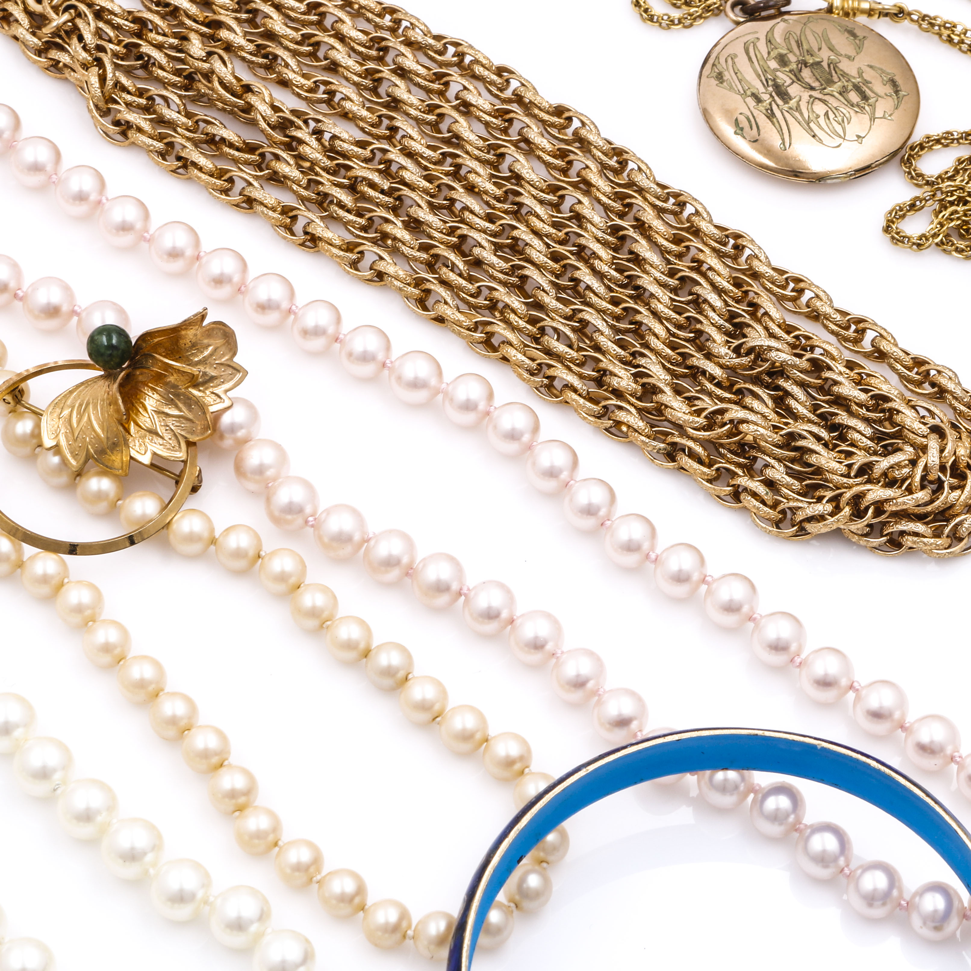 Costume Jewelry Assortment Including Wedgwood