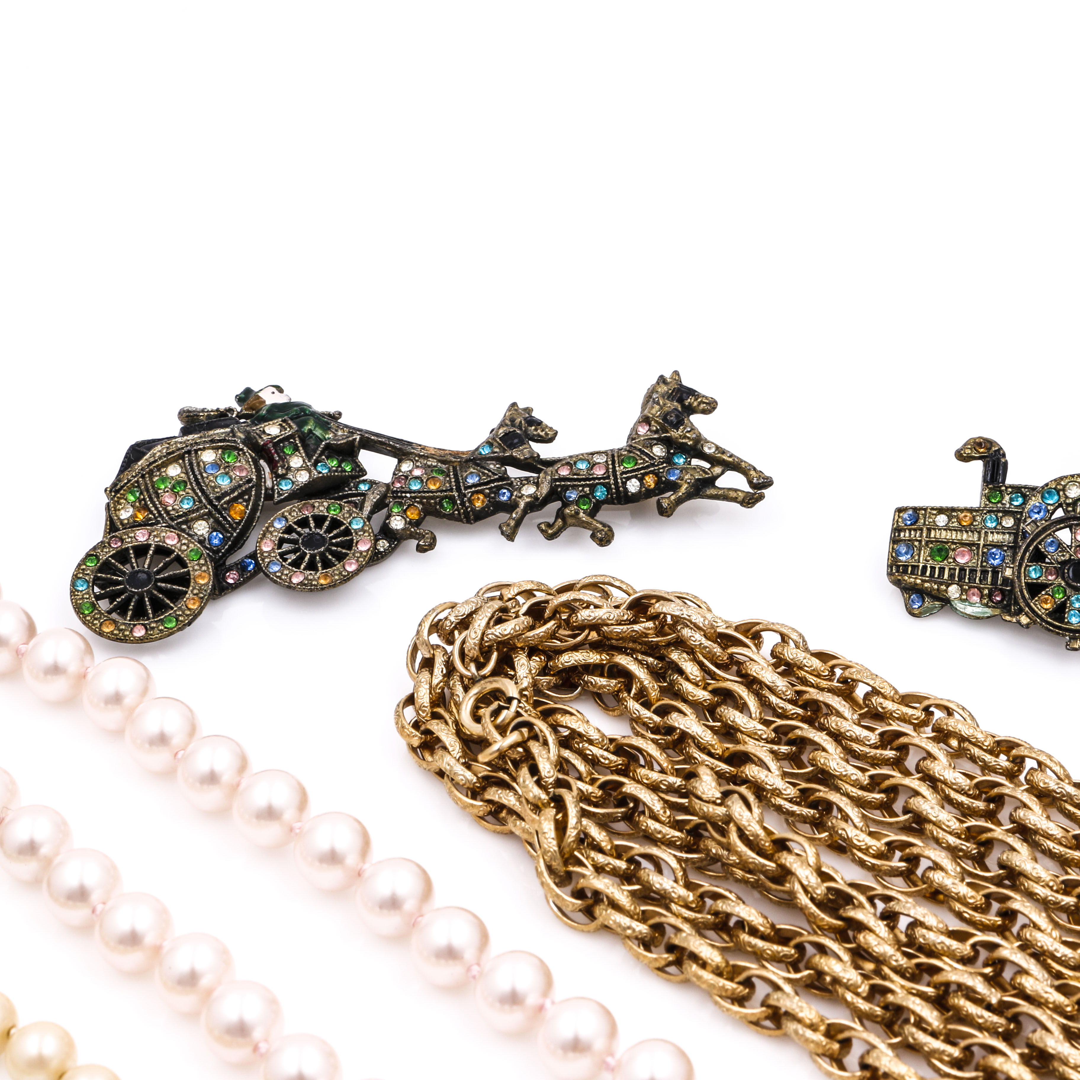 Costume Jewelry Assortment Including Wedgwood