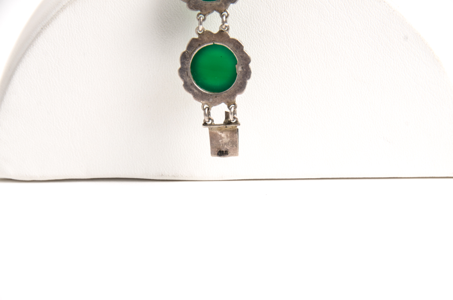 Pair of Sterling Bracelets and Floral Brooch