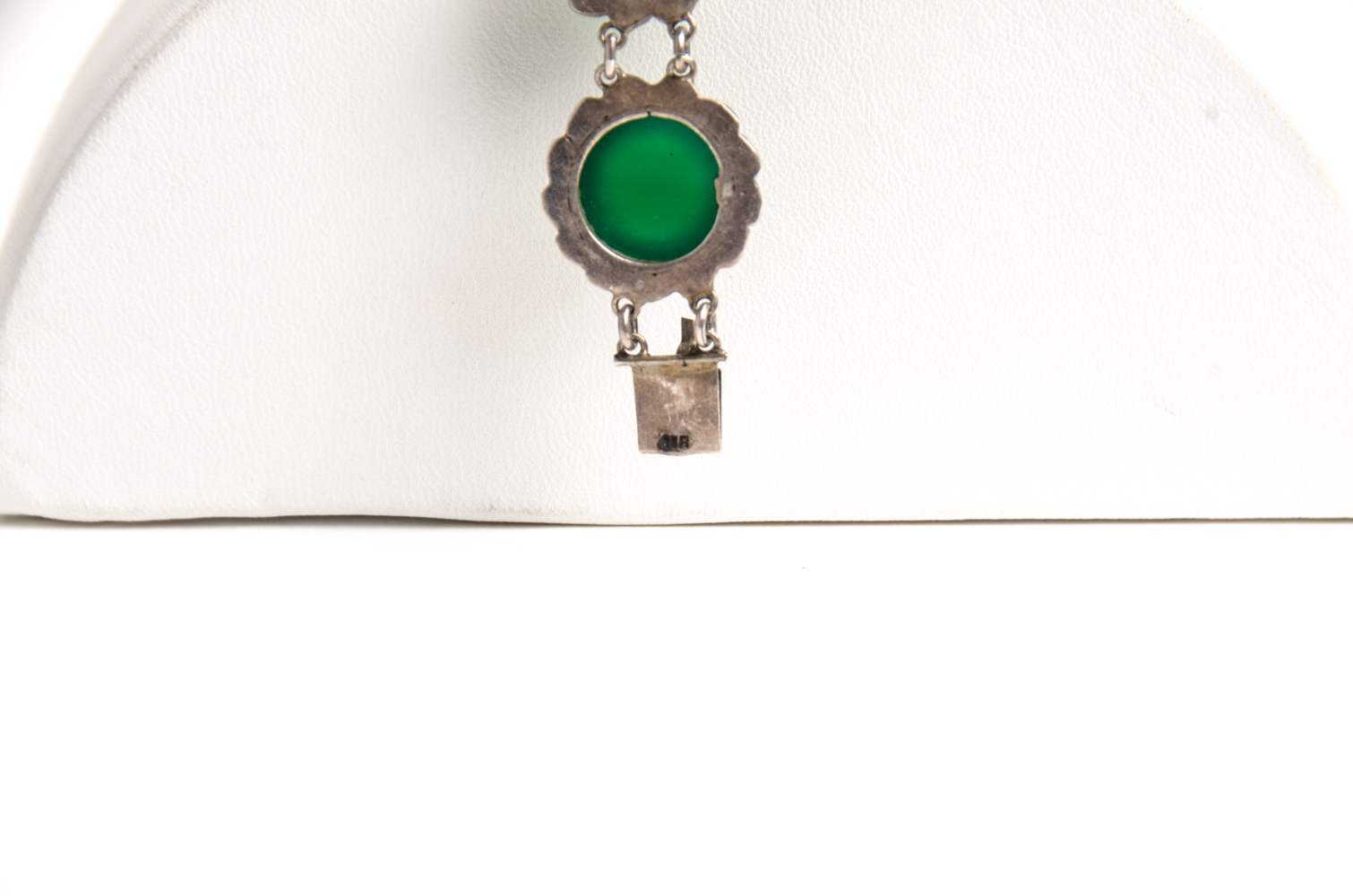 Pair of Sterling Bracelets and Floral Brooch