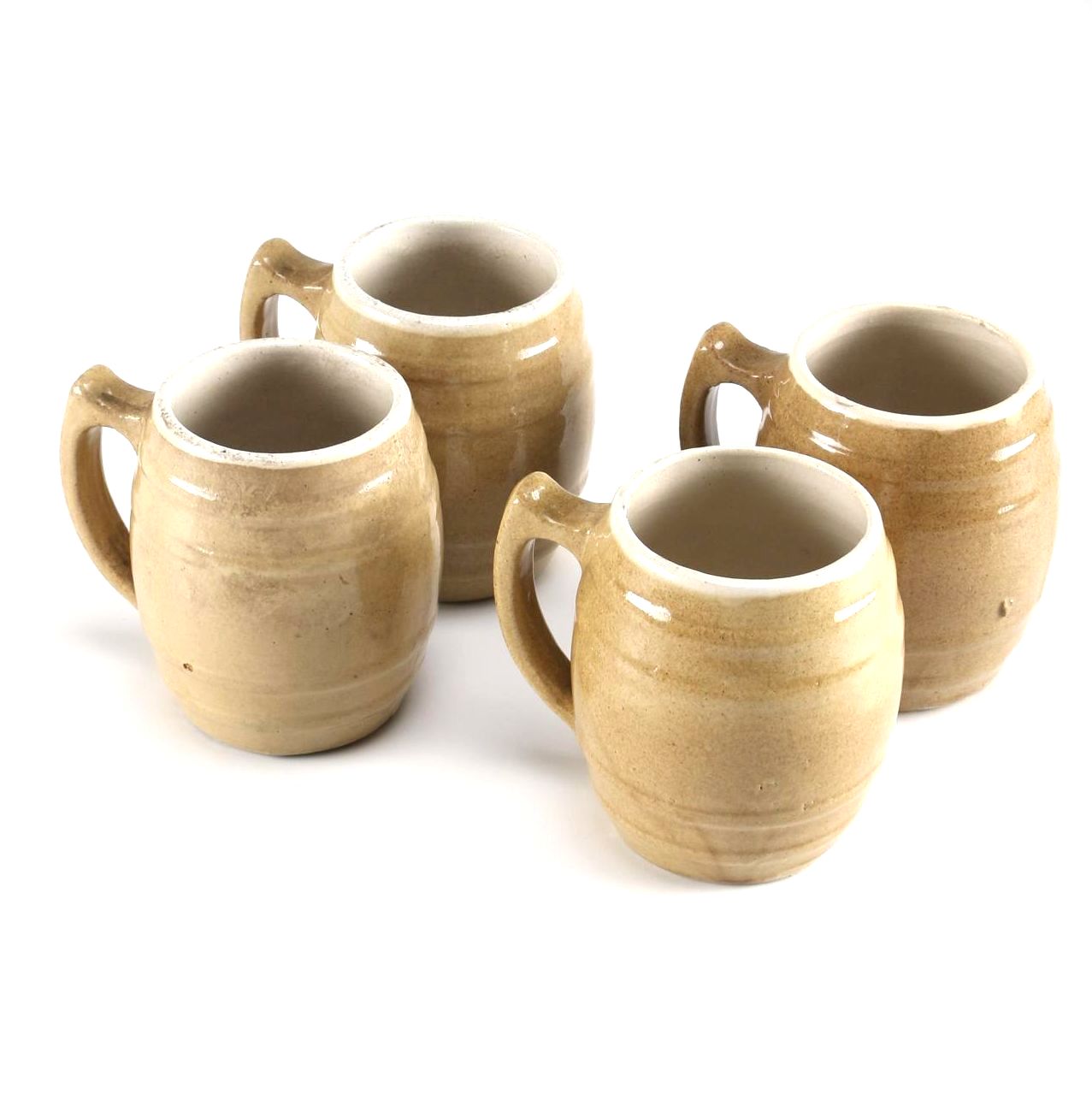 Earthenware Barrel Mugs
