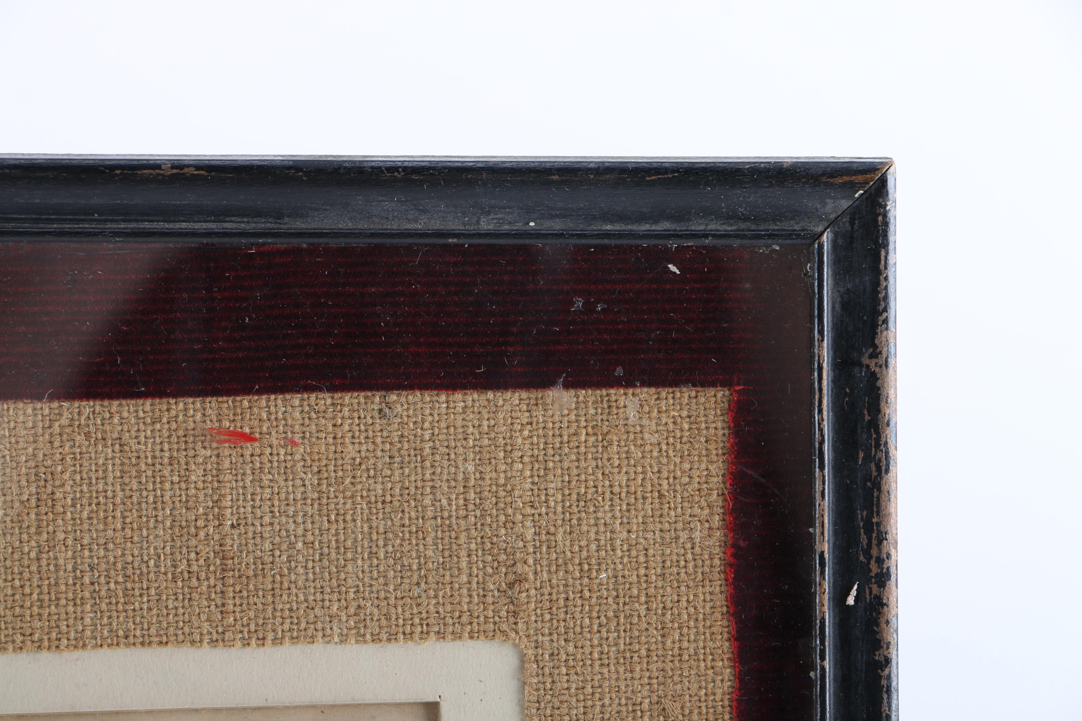 1954 Marian B. Wenzel Drawing "Seated Man" and After Kenneth Miller Adams Print