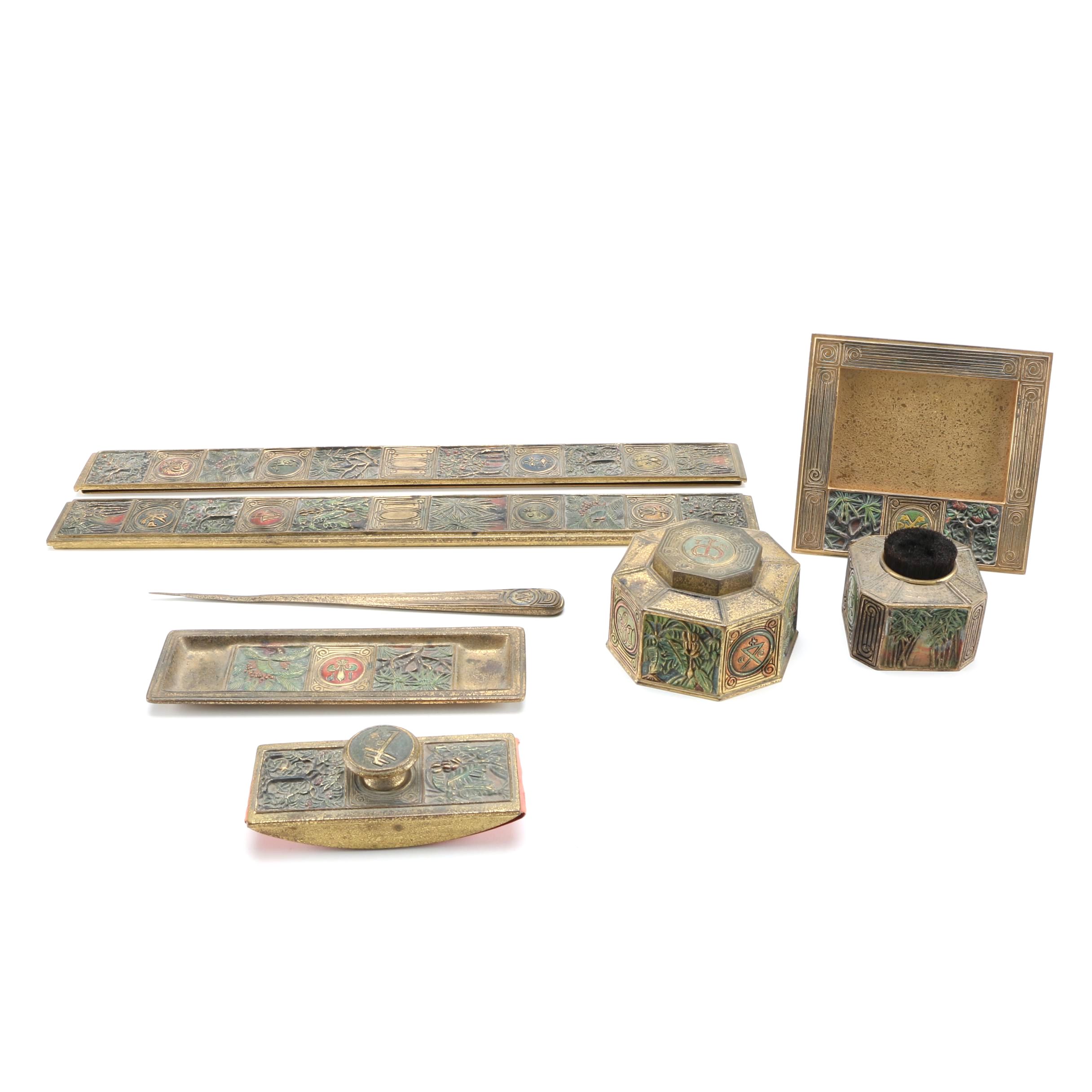 Tiffany Studios New York" Bookmark" Desk Set