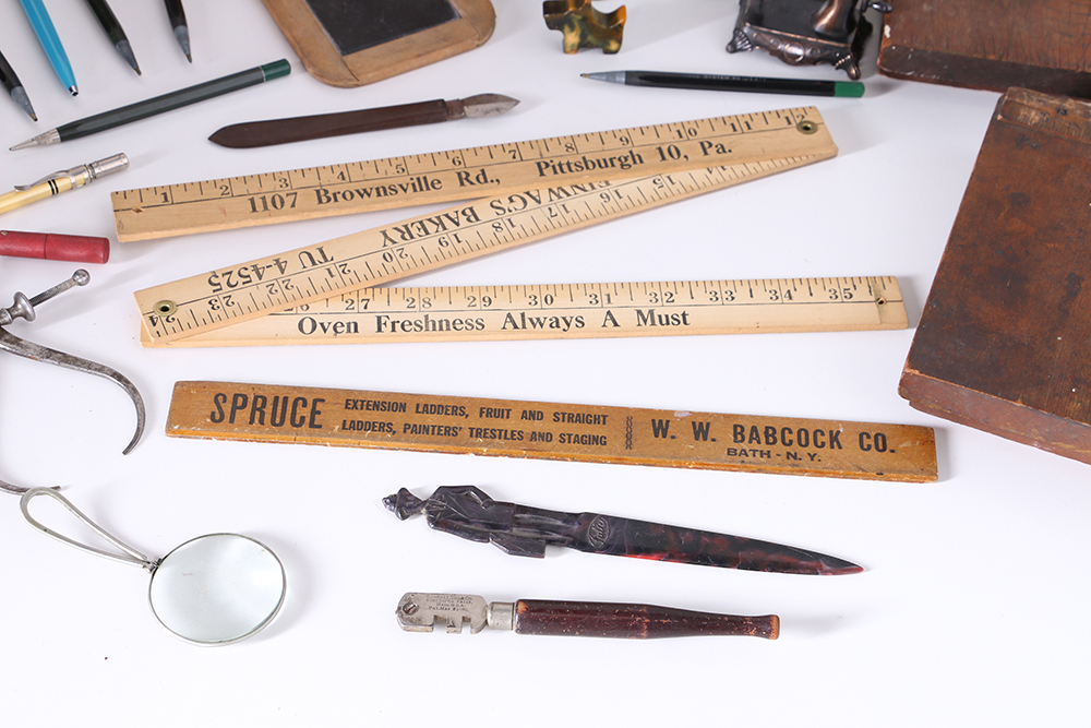 Superior Cub Rotary Printing Press  and Other Vintage Desk Accessories