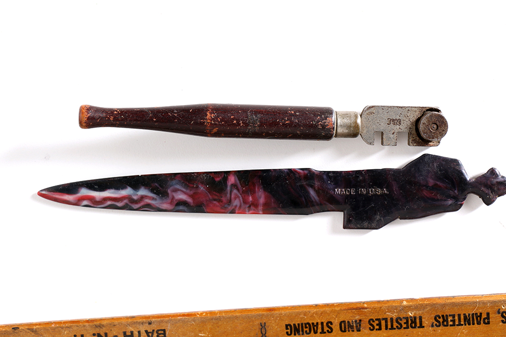 Superior Cub Rotary Printing Press  and Other Vintage Desk Accessories