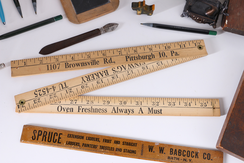 Superior Cub Rotary Printing Press  and Other Vintage Desk Accessories