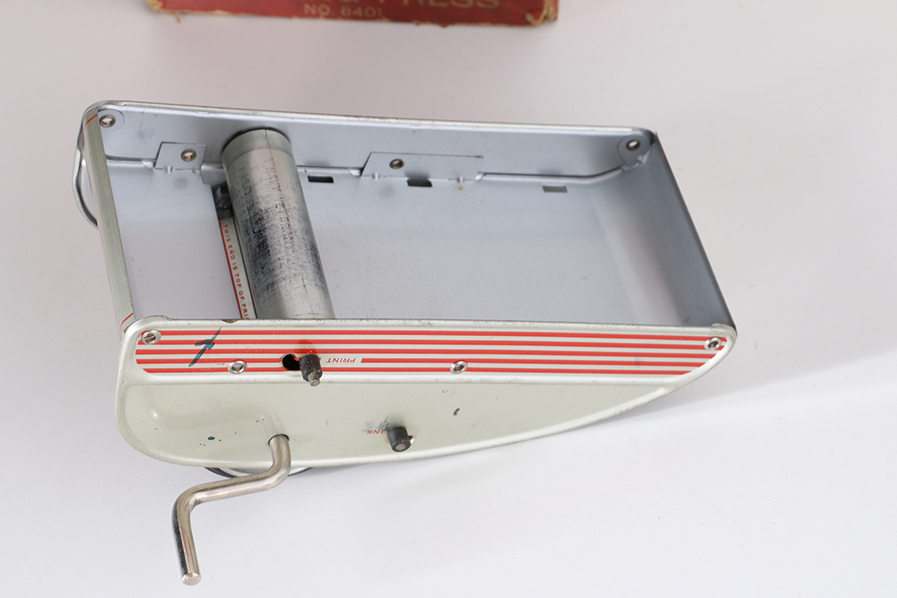 Superior Cub Rotary Printing Press  and Other Vintage Desk Accessories