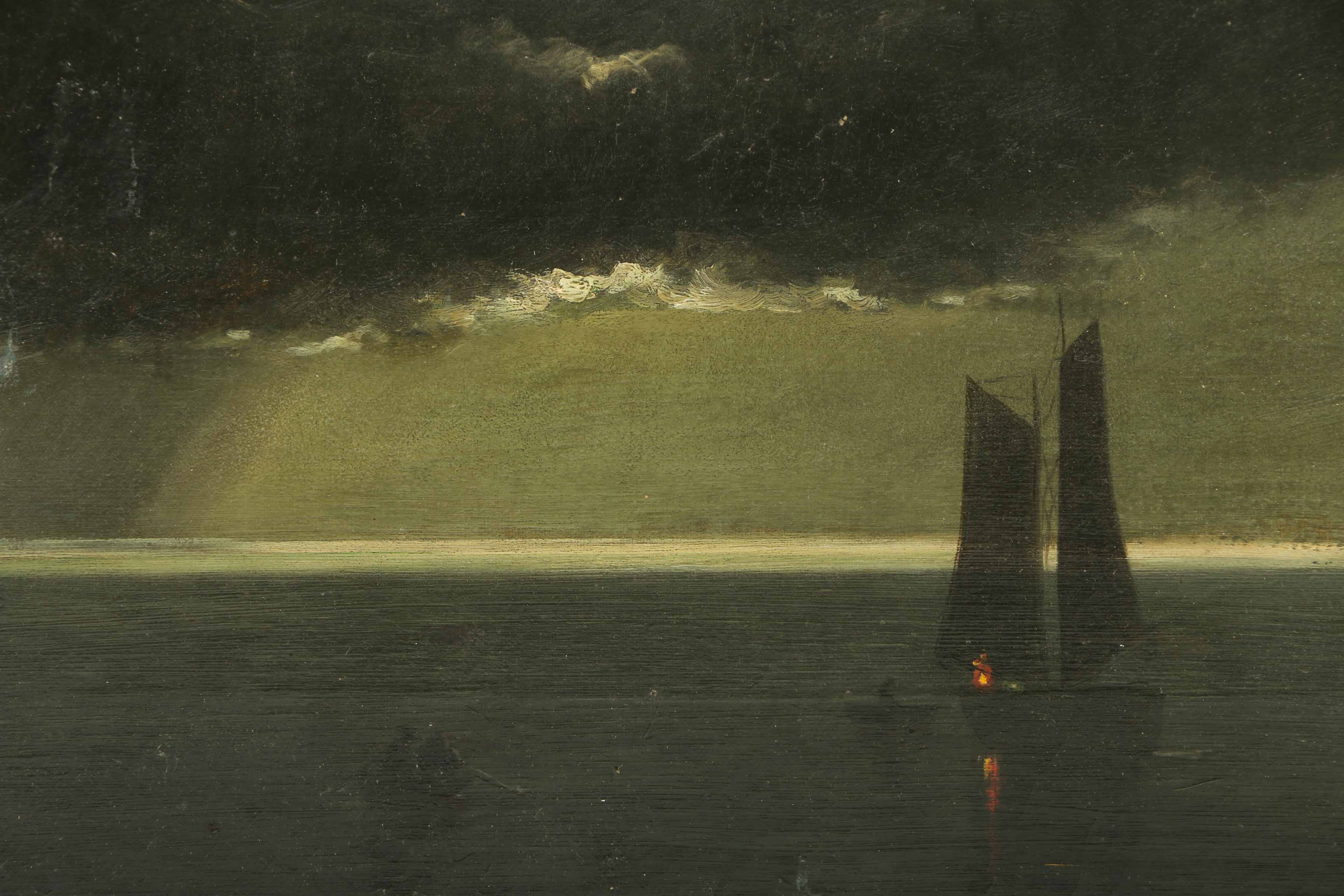 Copy Painting After Martin Johnson Heade Oil Painting on Canvas