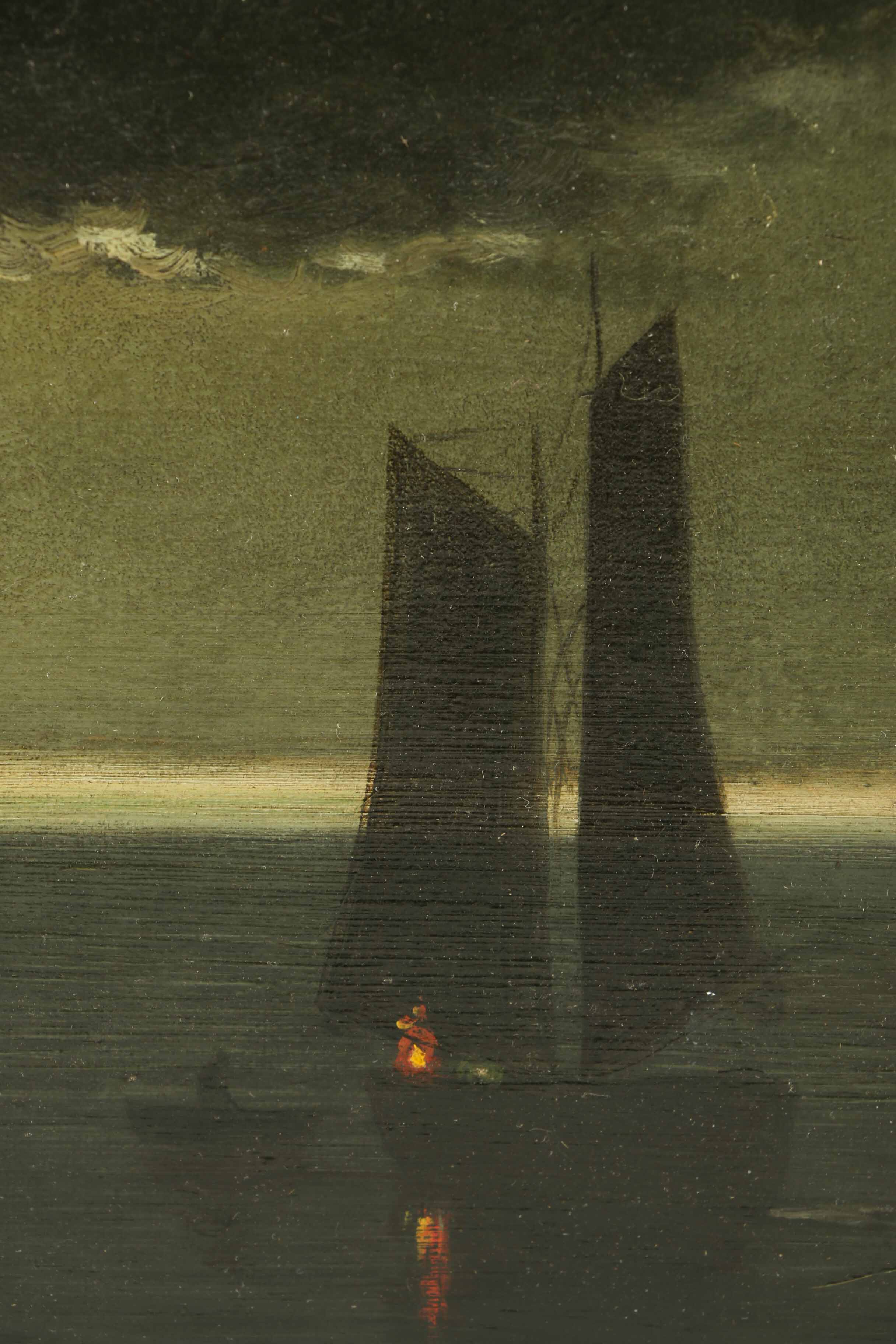 Copy Painting After Martin Johnson Heade Oil Painting on Canvas