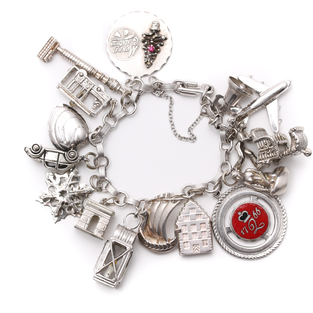 Sterling Silver Charm Bracelet