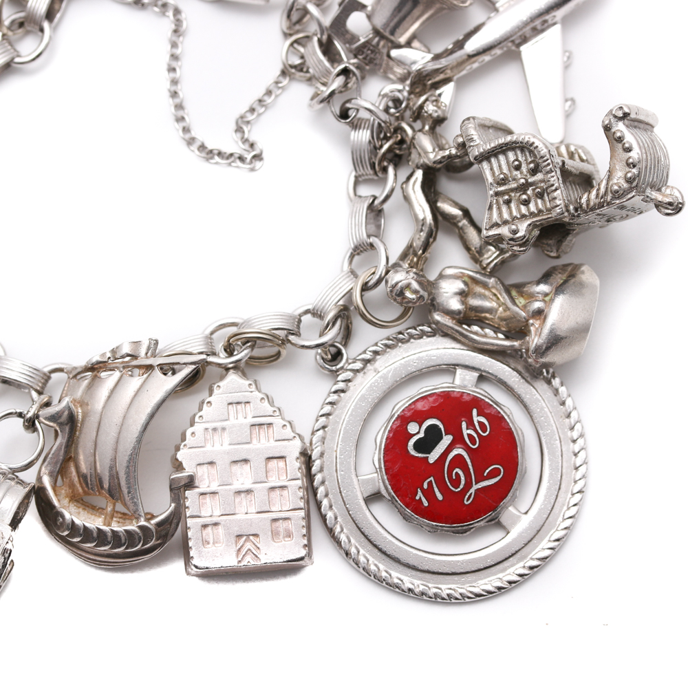 Sterling Silver Charm Bracelet