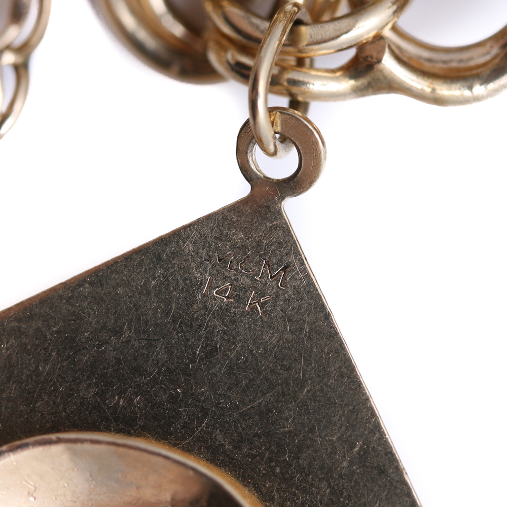 Gold and Gold Filled Charm Bracelet