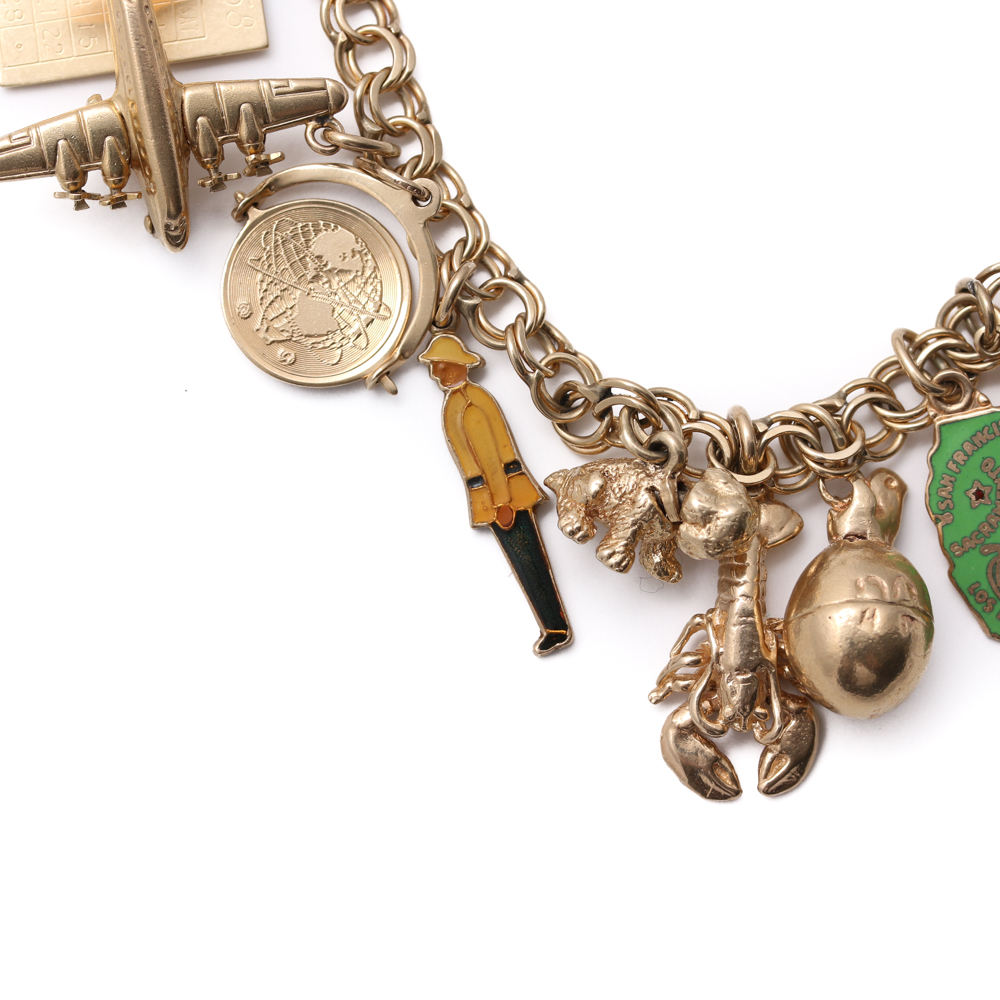 Gold Filled Charm Bracelet