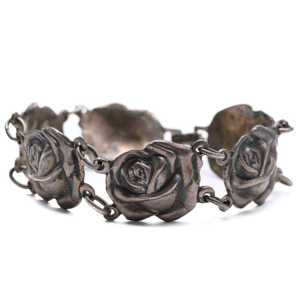 Sterling Silver Jewelry Pieces With Black Onyx and Carnelian Calcite