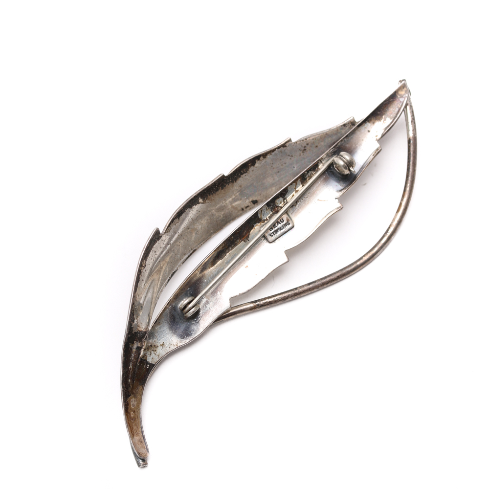 Sterling Silver Jewelry Pieces With Black Onyx and Carnelian Calcite