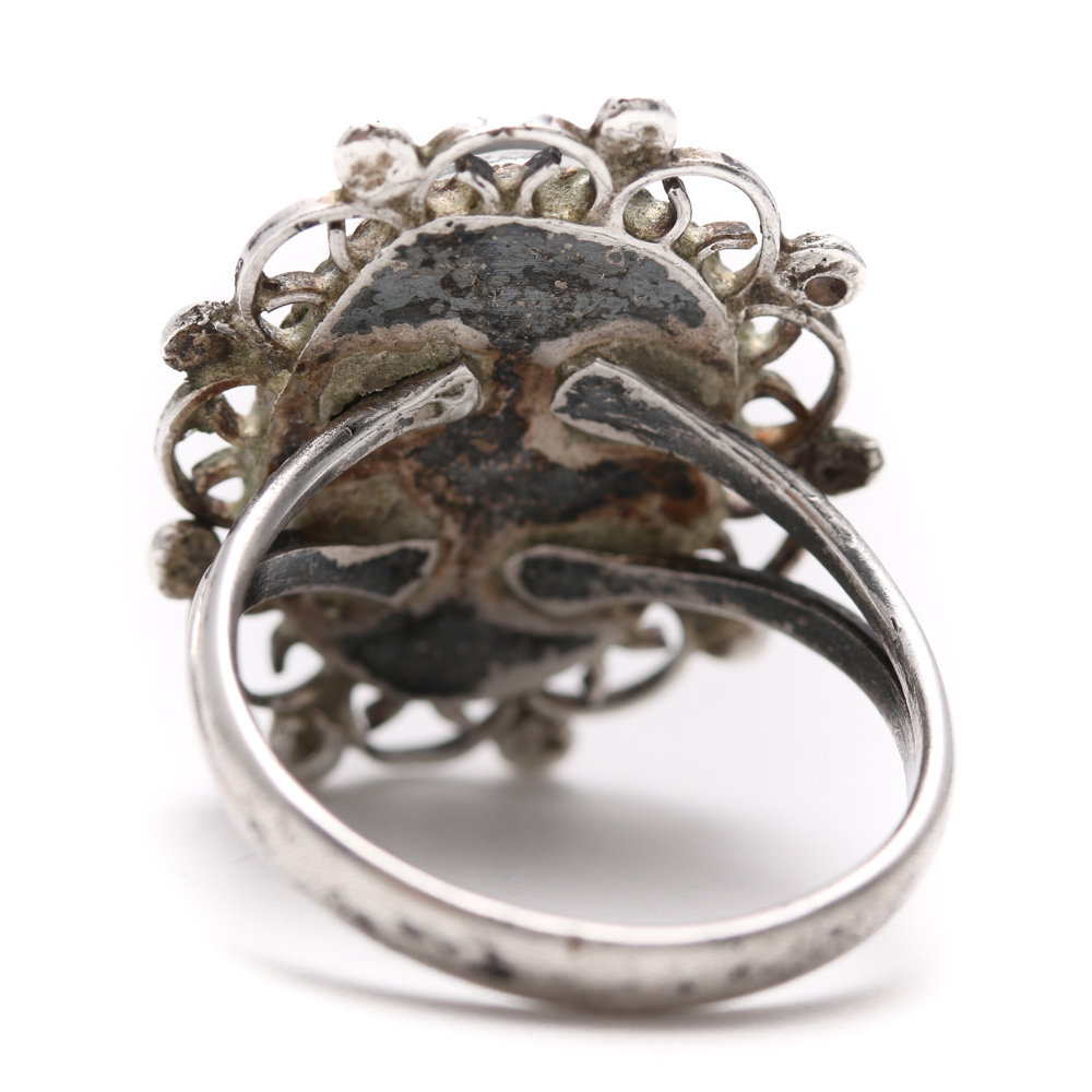 Sterling Silver Jewelry Pieces With Black Onyx and Carnelian Calcite