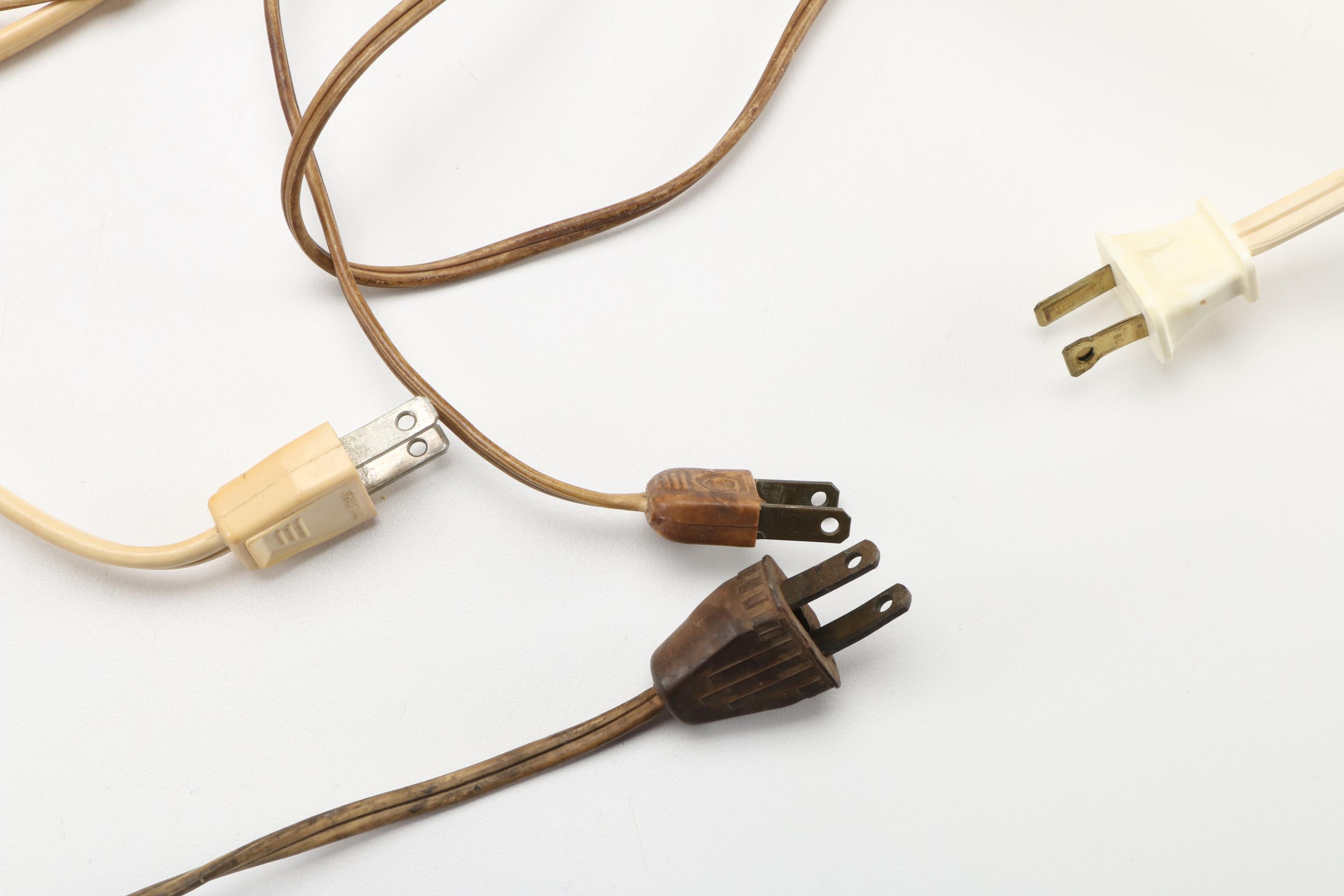 Circa 1940 Aladdin Alacite Glass Table Lamps