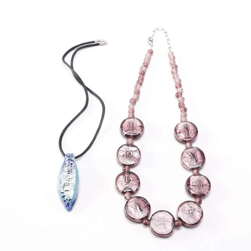 Pair of Glass Necklaces