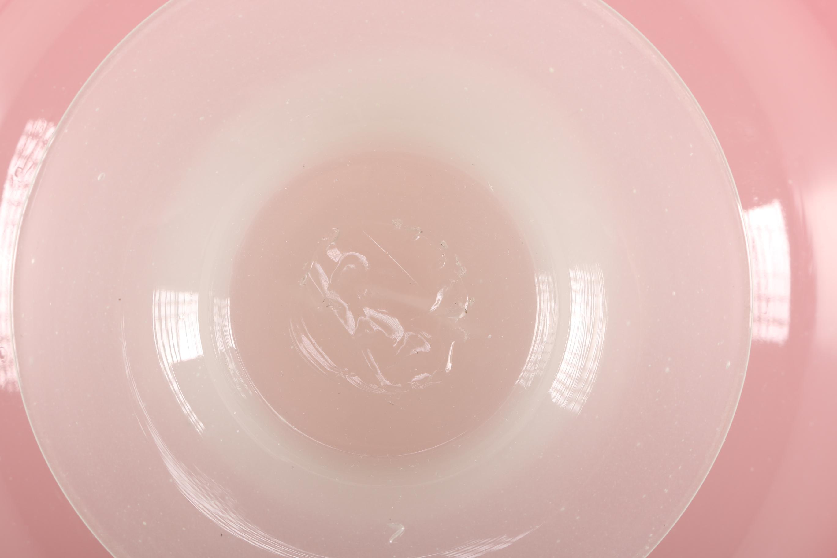 Steuben Rosaline and Alabaster Platter And Bowl