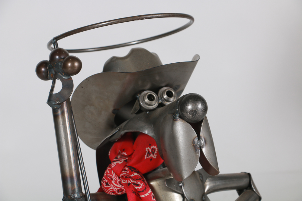 Yardbirds Welded Metal Sculpture "Deputy Dog"