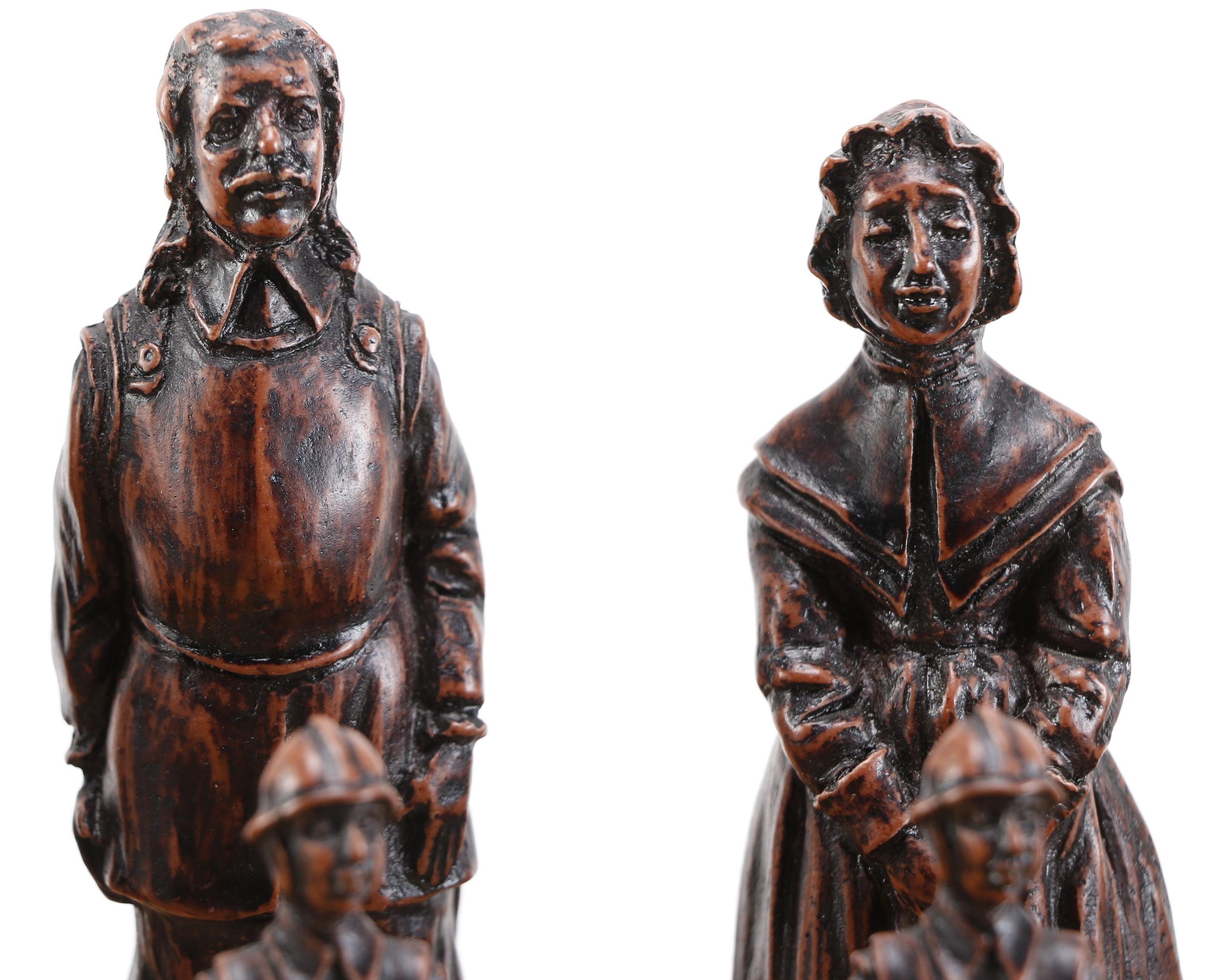 Studio Anne Carlton English Civil War Figural Chess Set