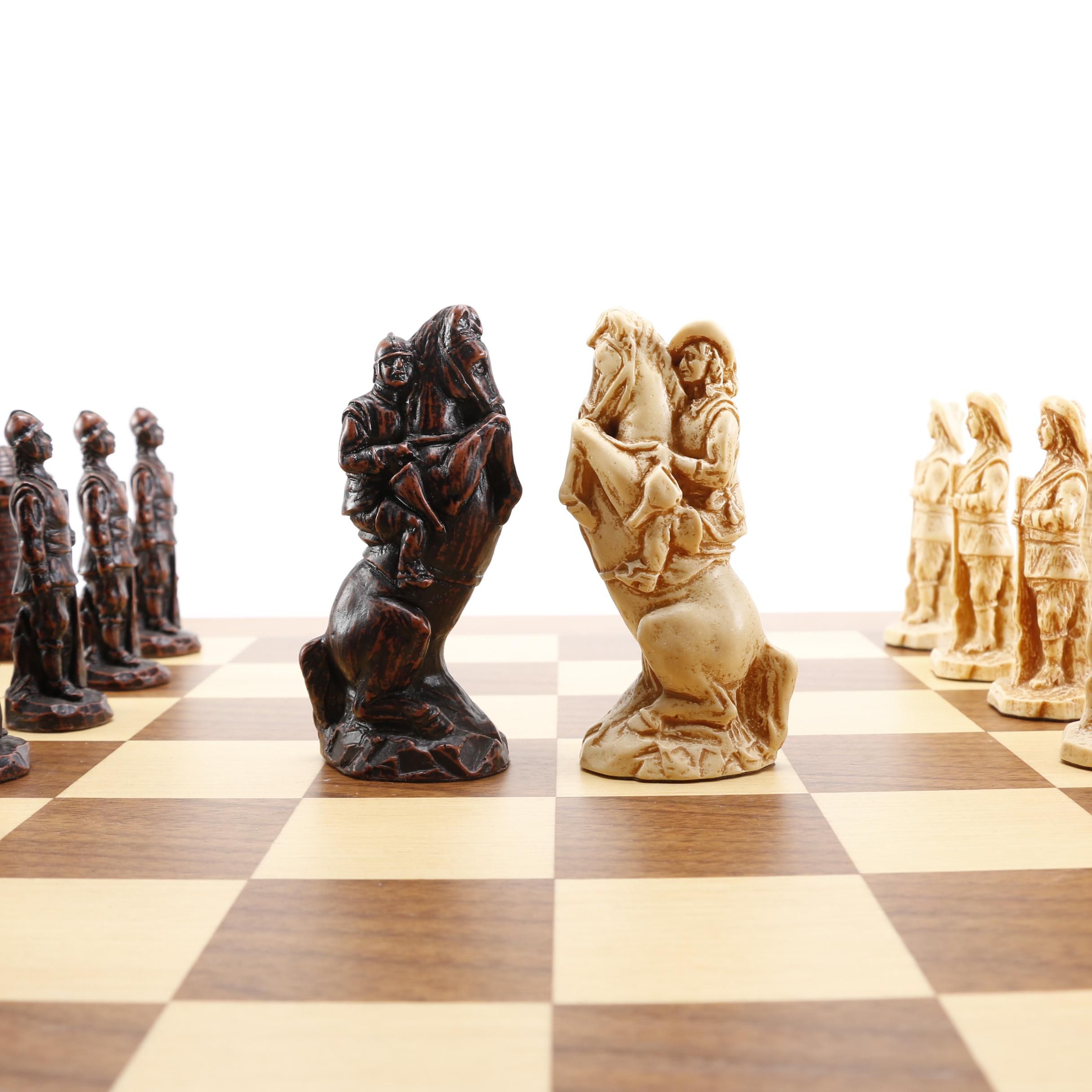 Studio Anne Carlton English Civil War Figural Chess Set