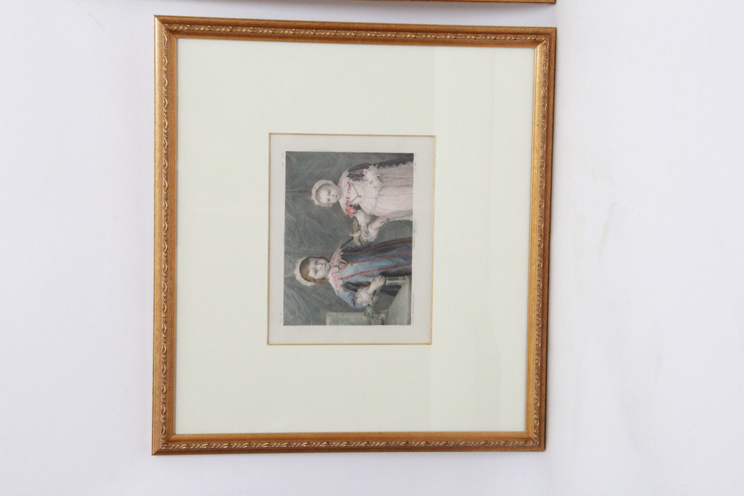 Pair of Early Engravings of Children