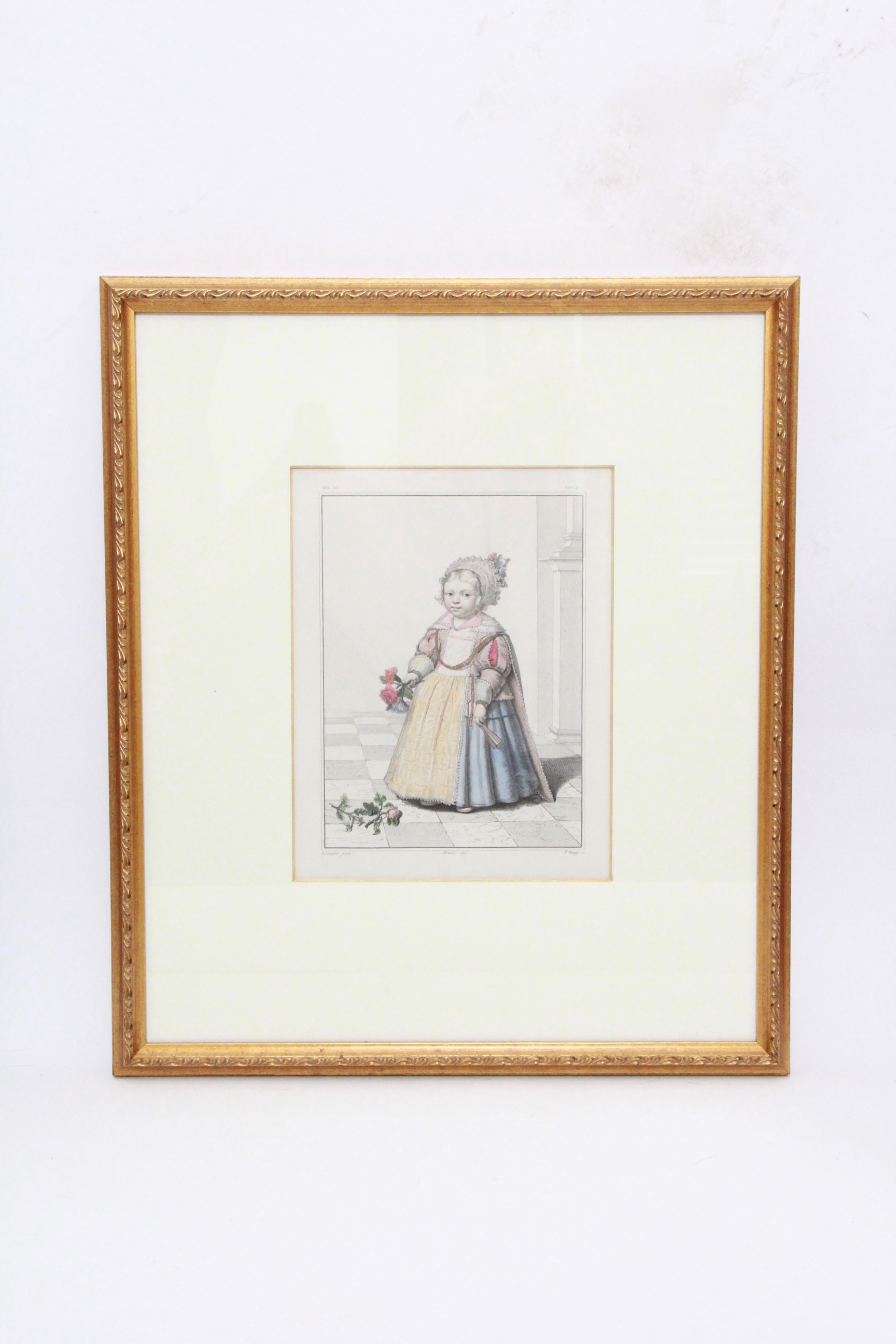 Pair of Early Engravings of Children