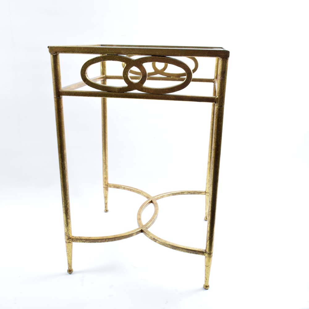 Gold Tone Accent Table