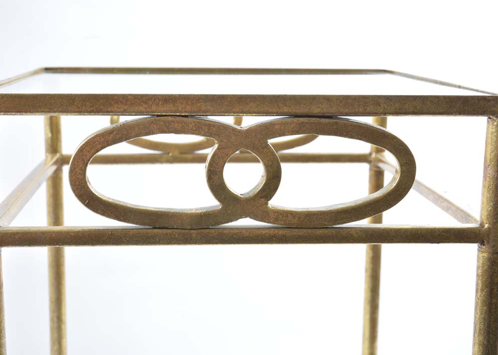 Gold Tone Accent Table