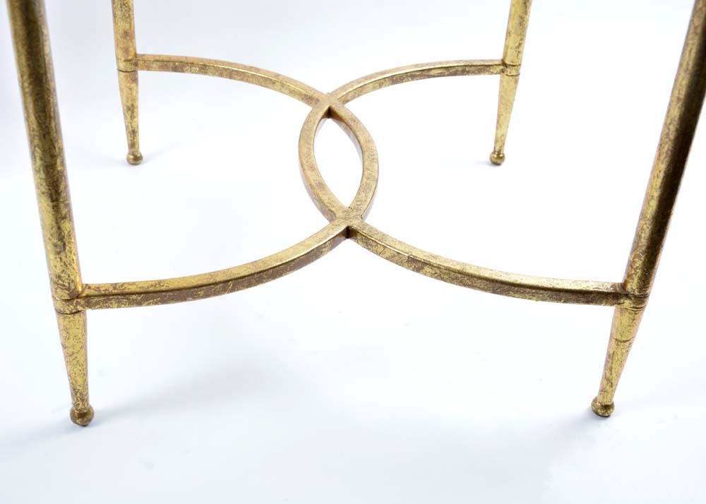 Gold Tone Accent Table