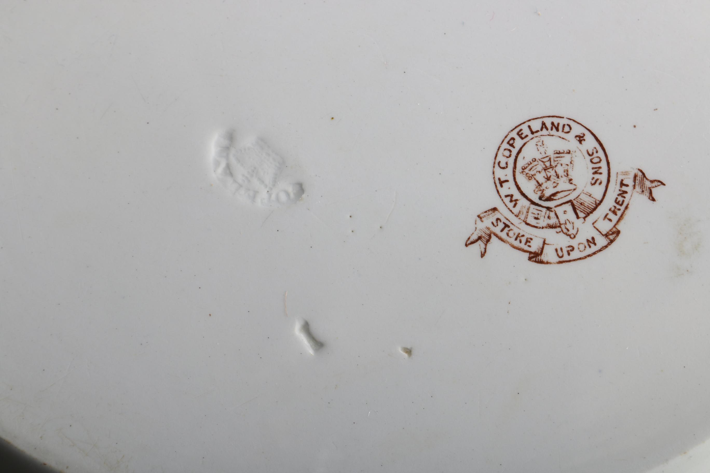 Vintage Copeland Brown Transfer Ware