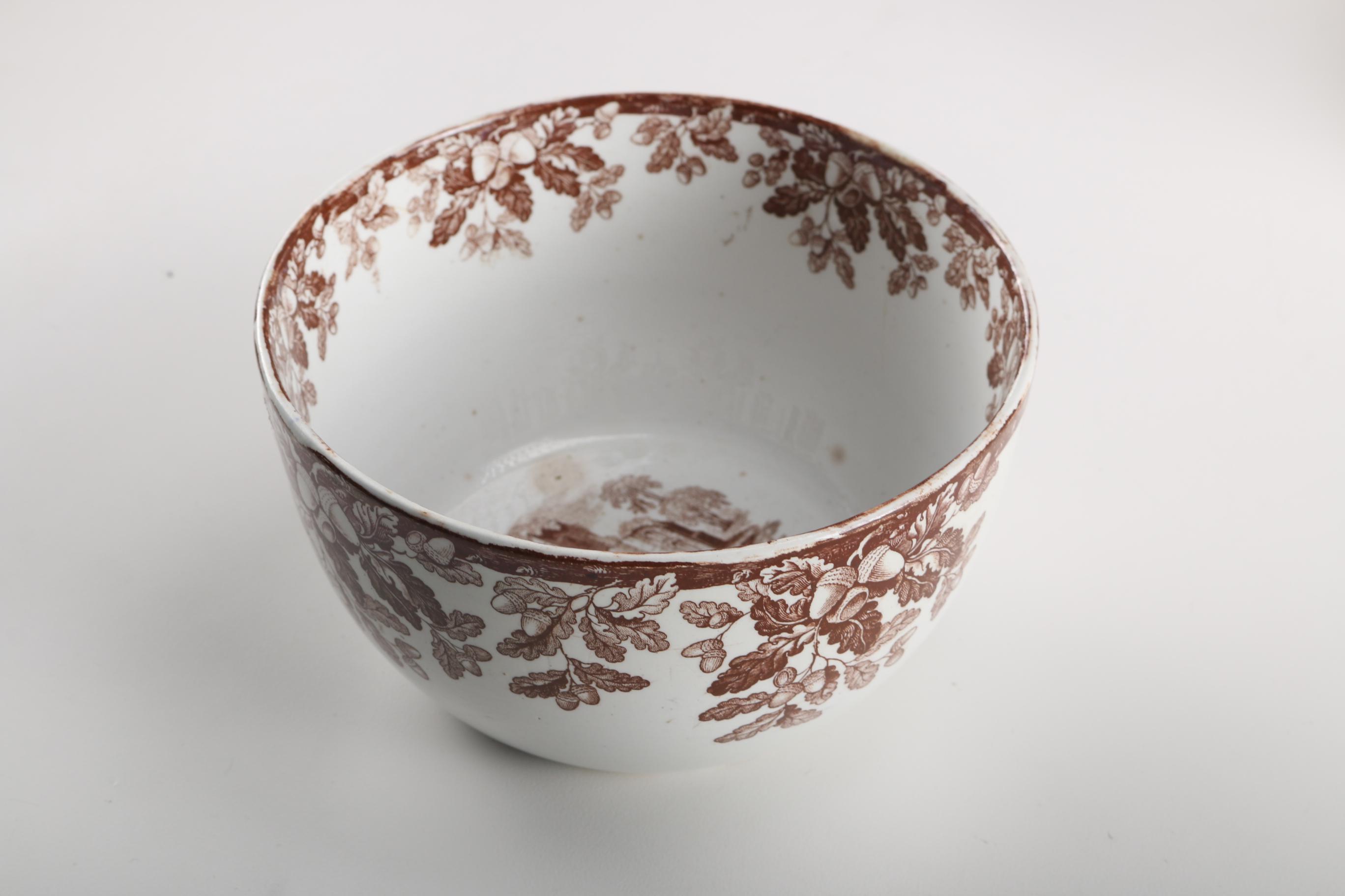 Vintage Copeland Brown Transfer Ware