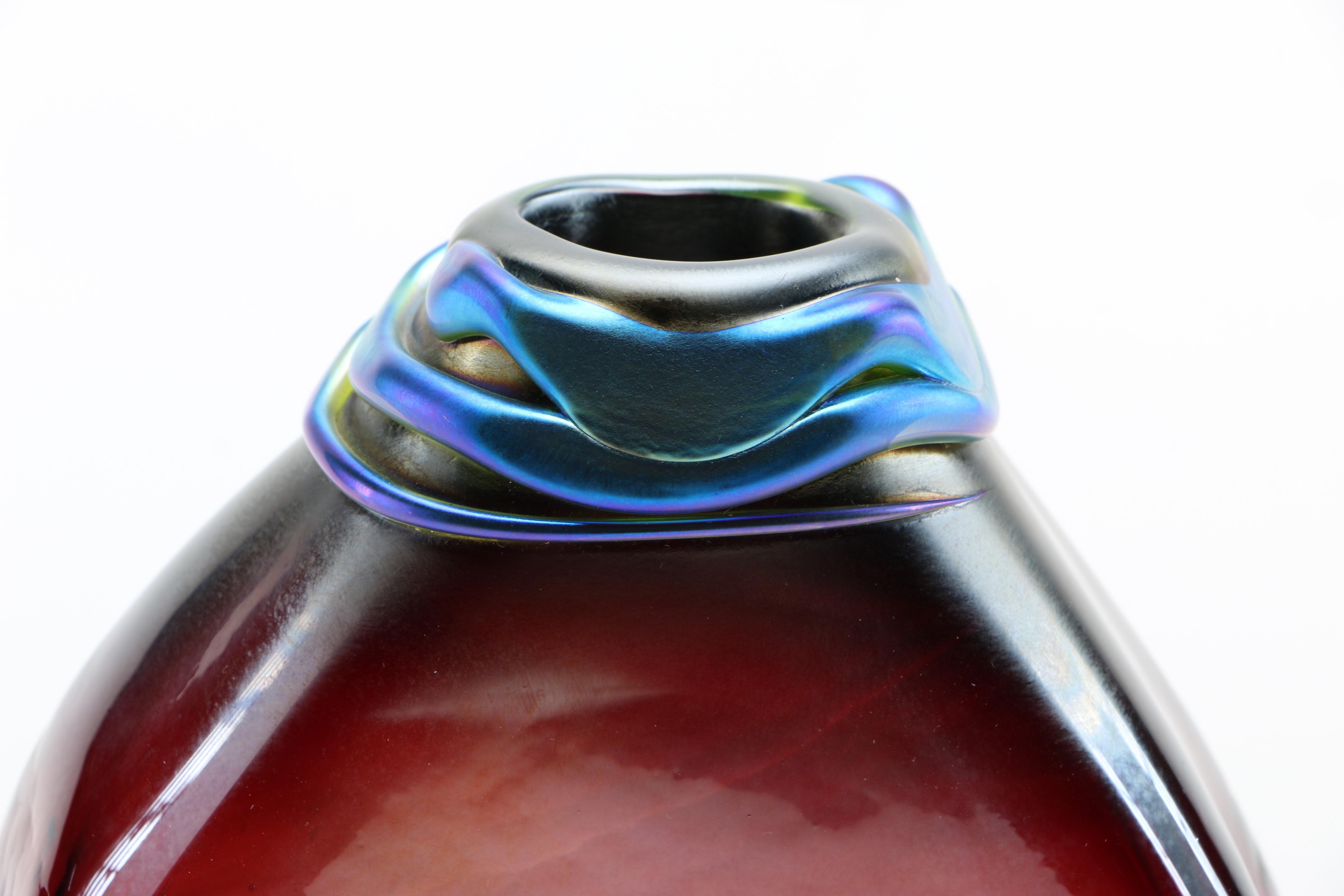 Richard Jolley and Loren Chapman Art Glass Vases