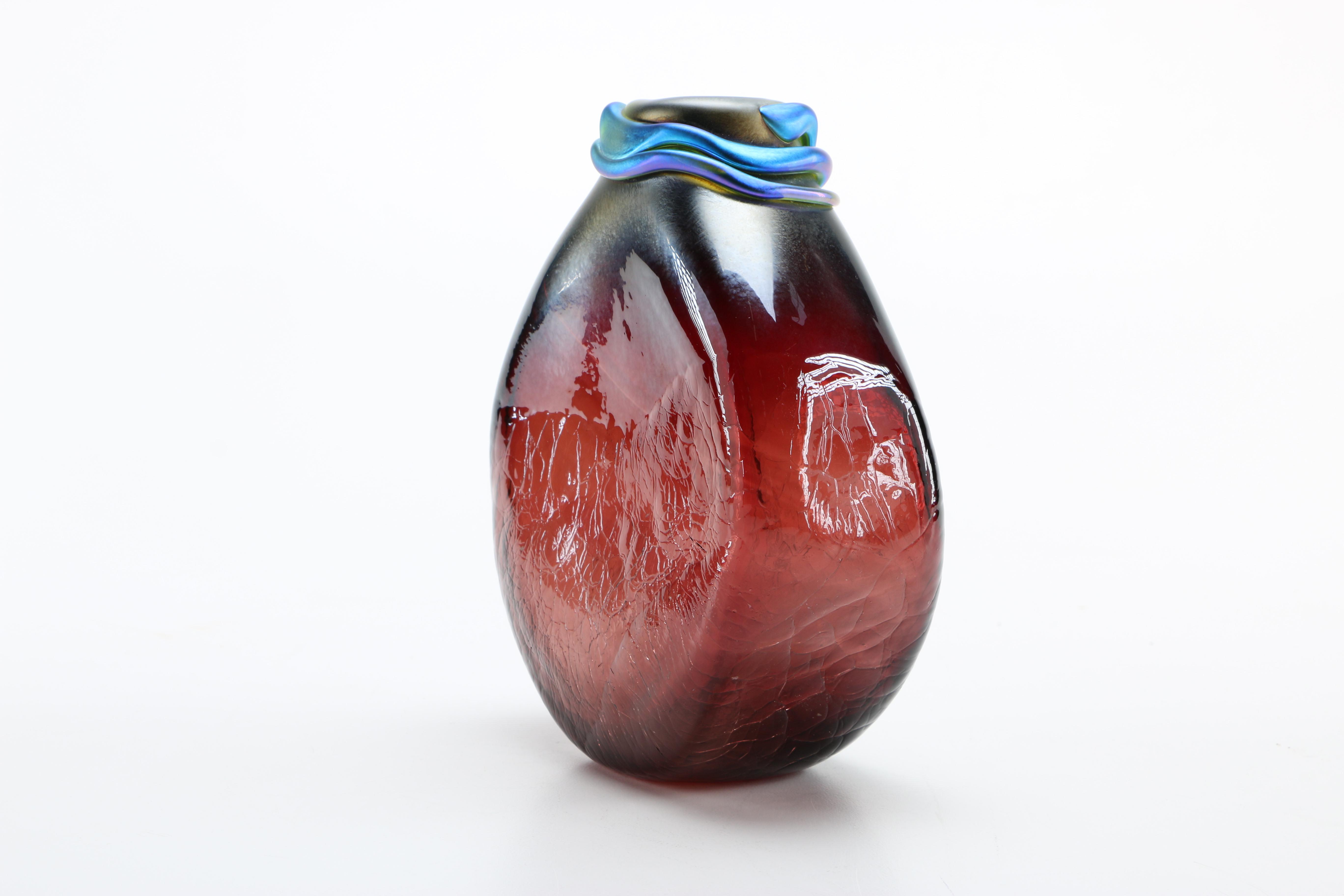 Richard Jolley and Loren Chapman Art Glass Vases