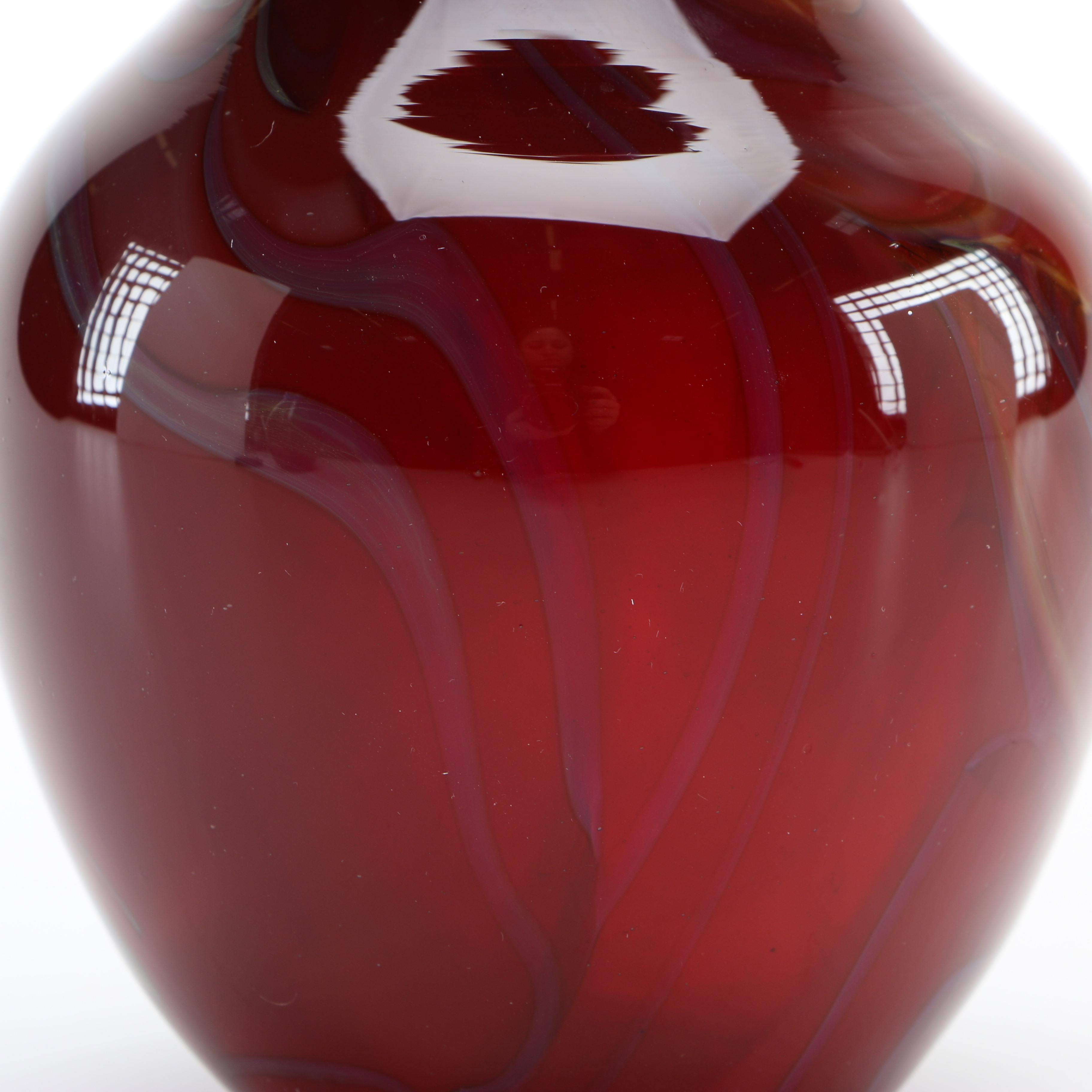 Richard Jolley and Loren Chapman Art Glass Vases