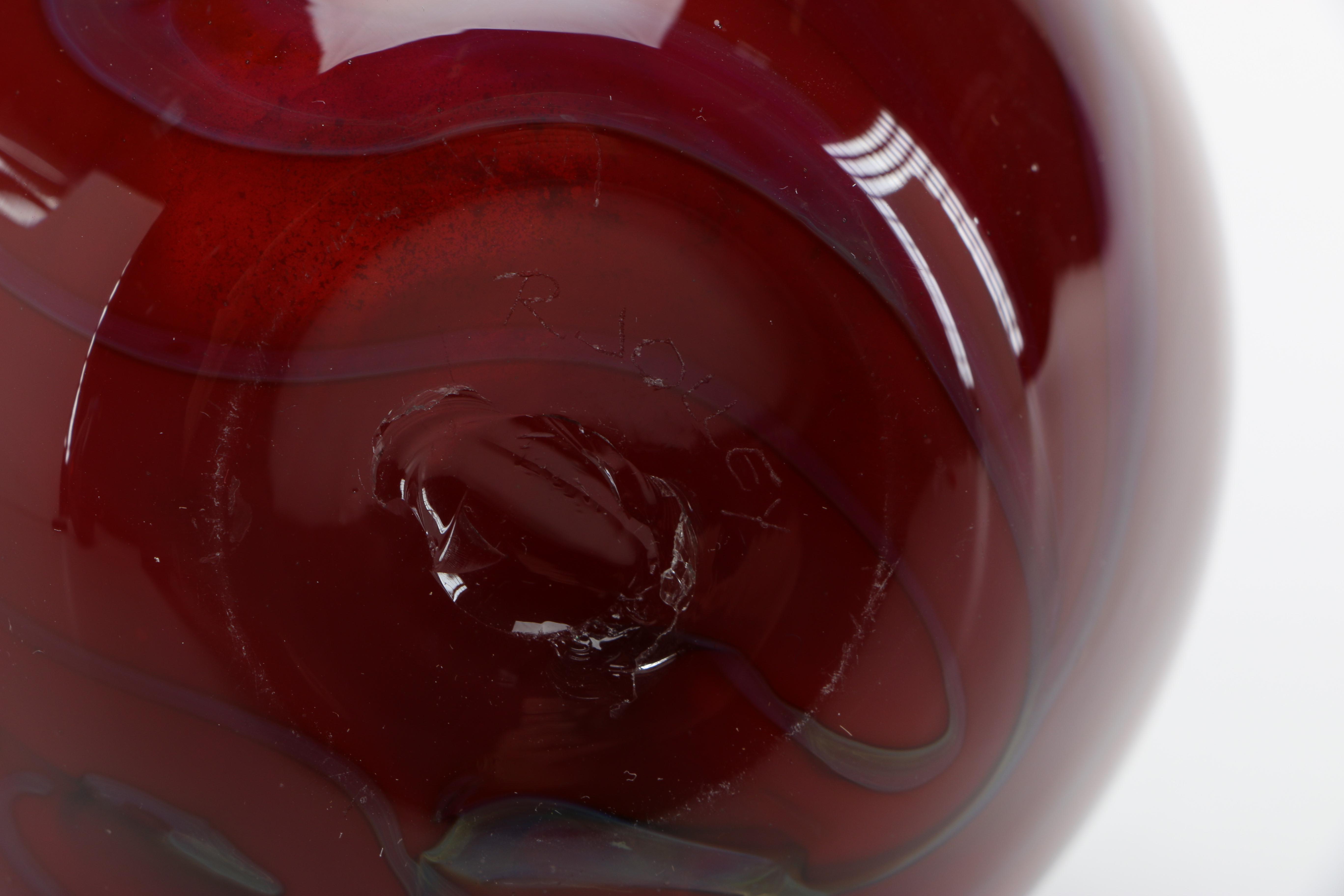 Richard Jolley and Loren Chapman Art Glass Vases