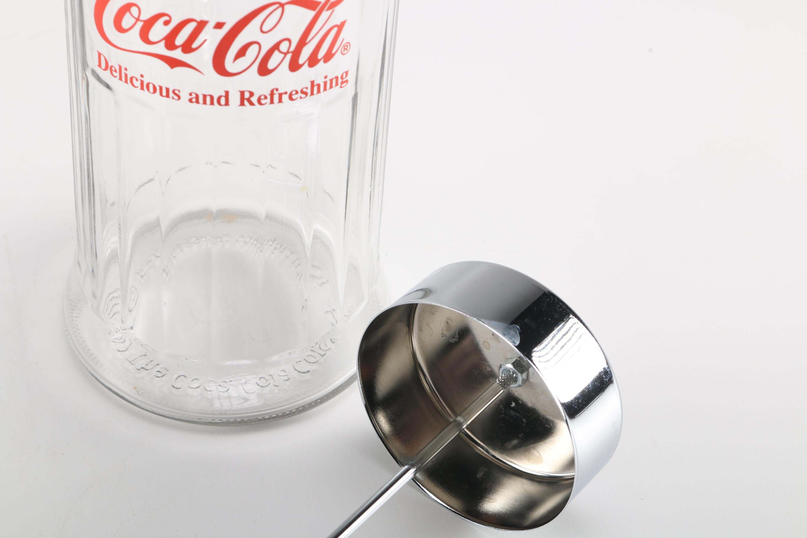 Vintage Coca Cola Straw Dispenser And Nabisco Cracker Tin