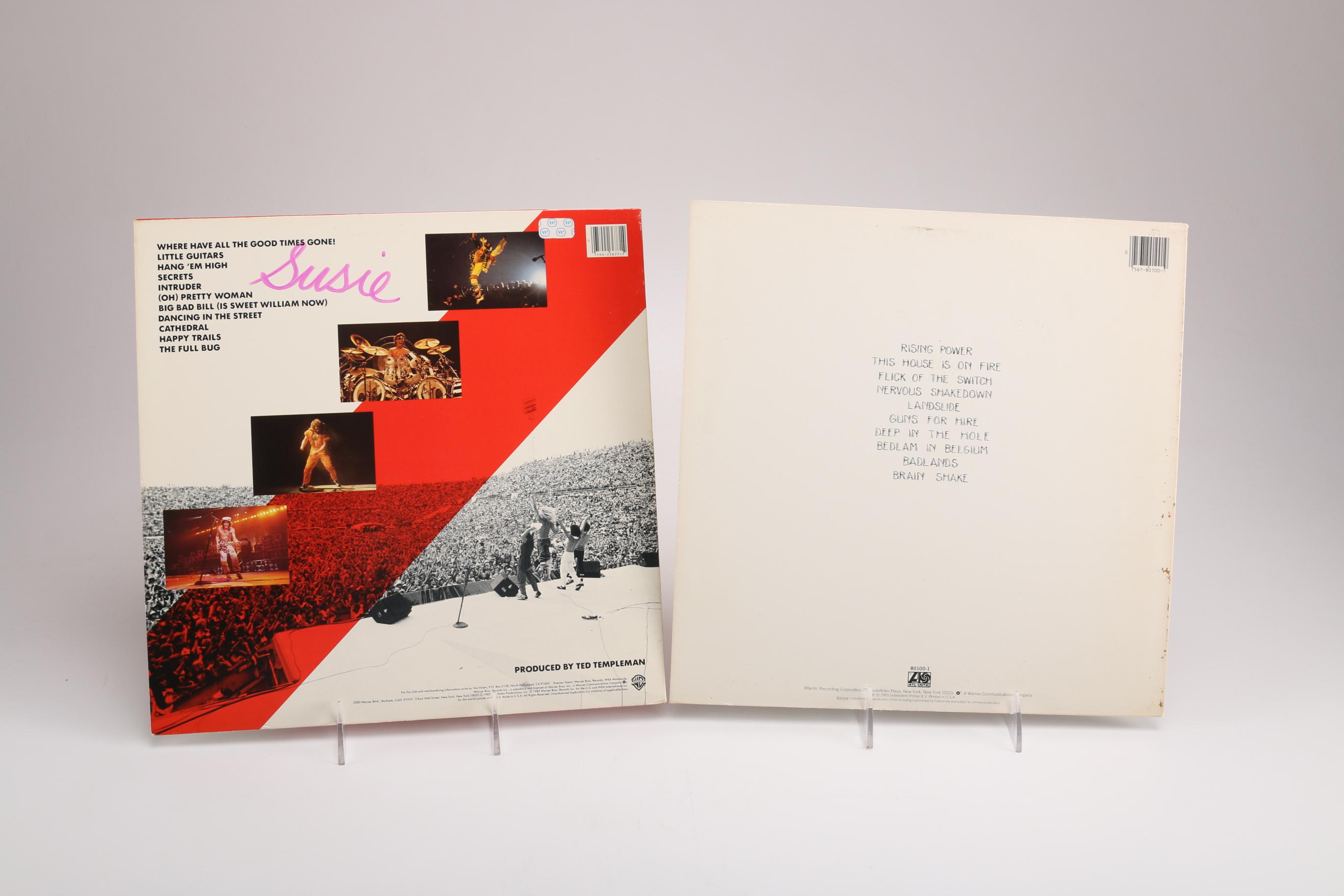 AC/DC and Van Halen Albums