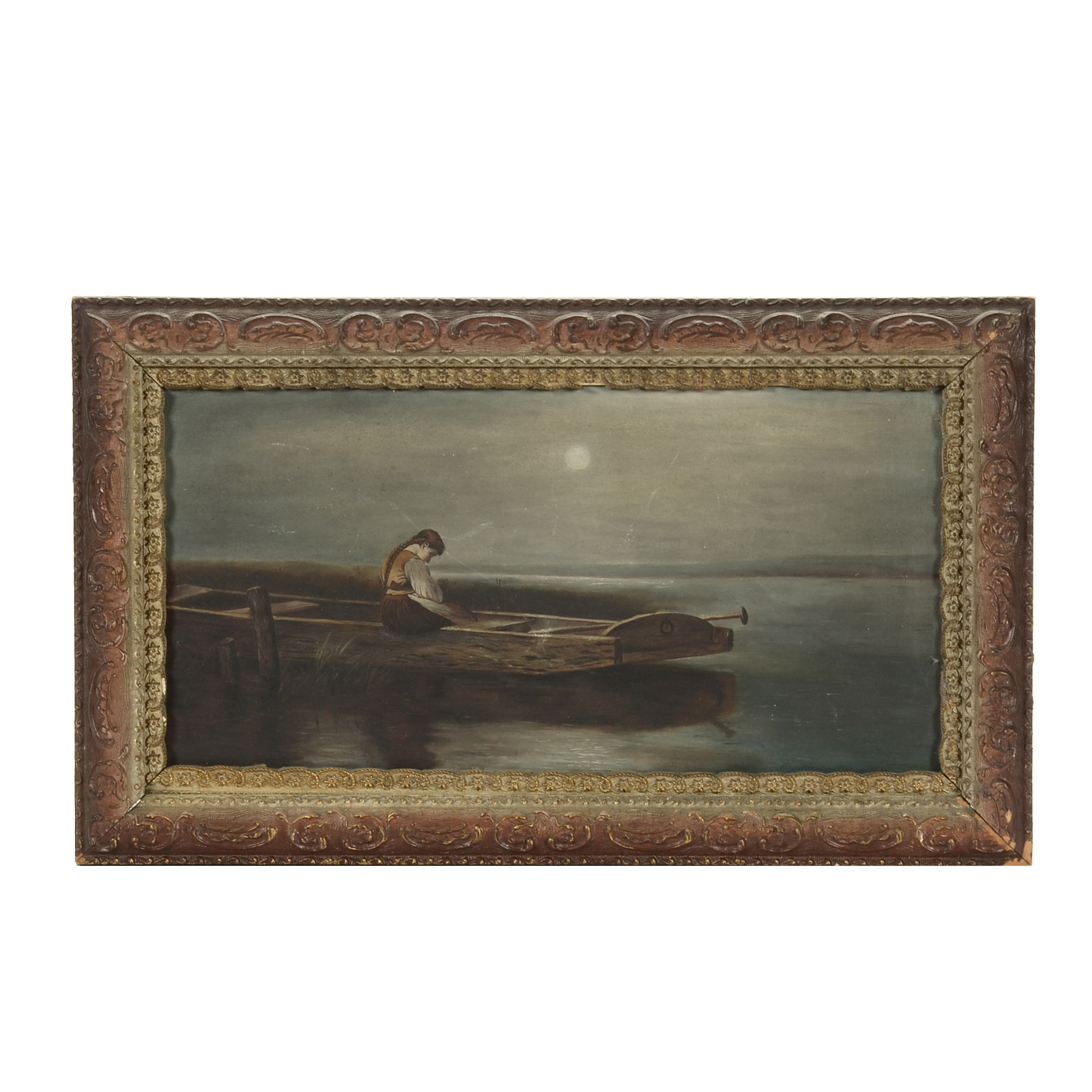 Late Victorian Oil on Canvas Painting
