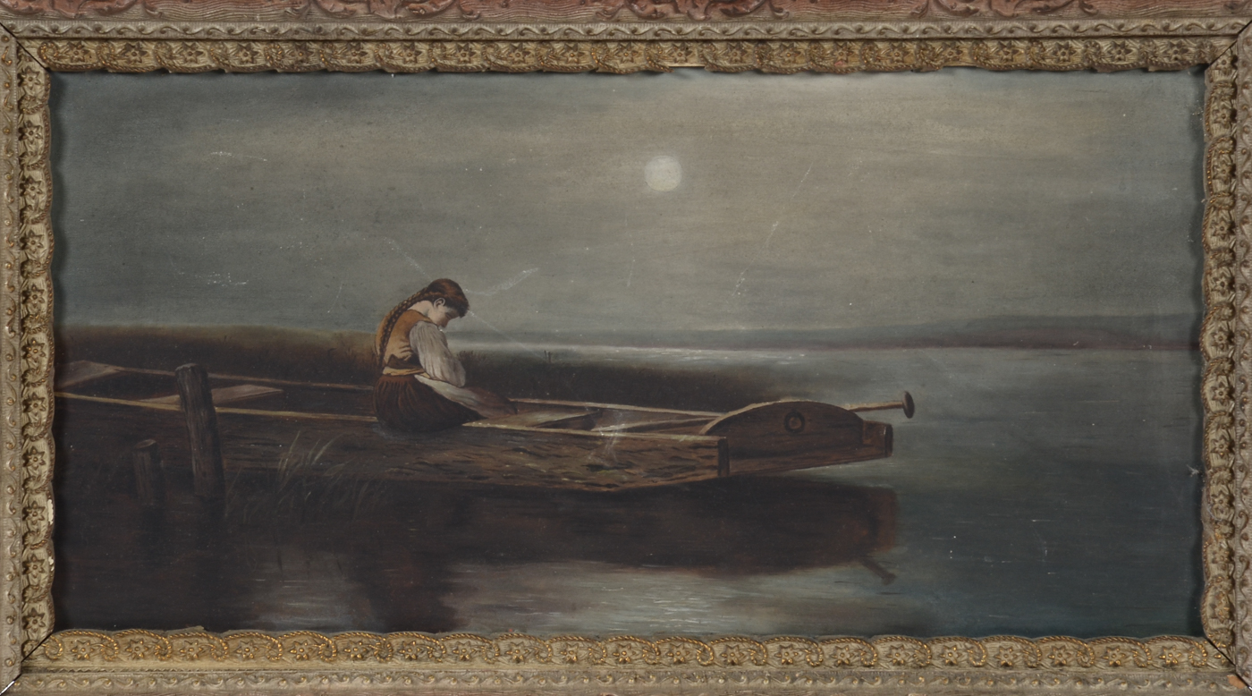 Late Victorian Oil on Canvas Painting