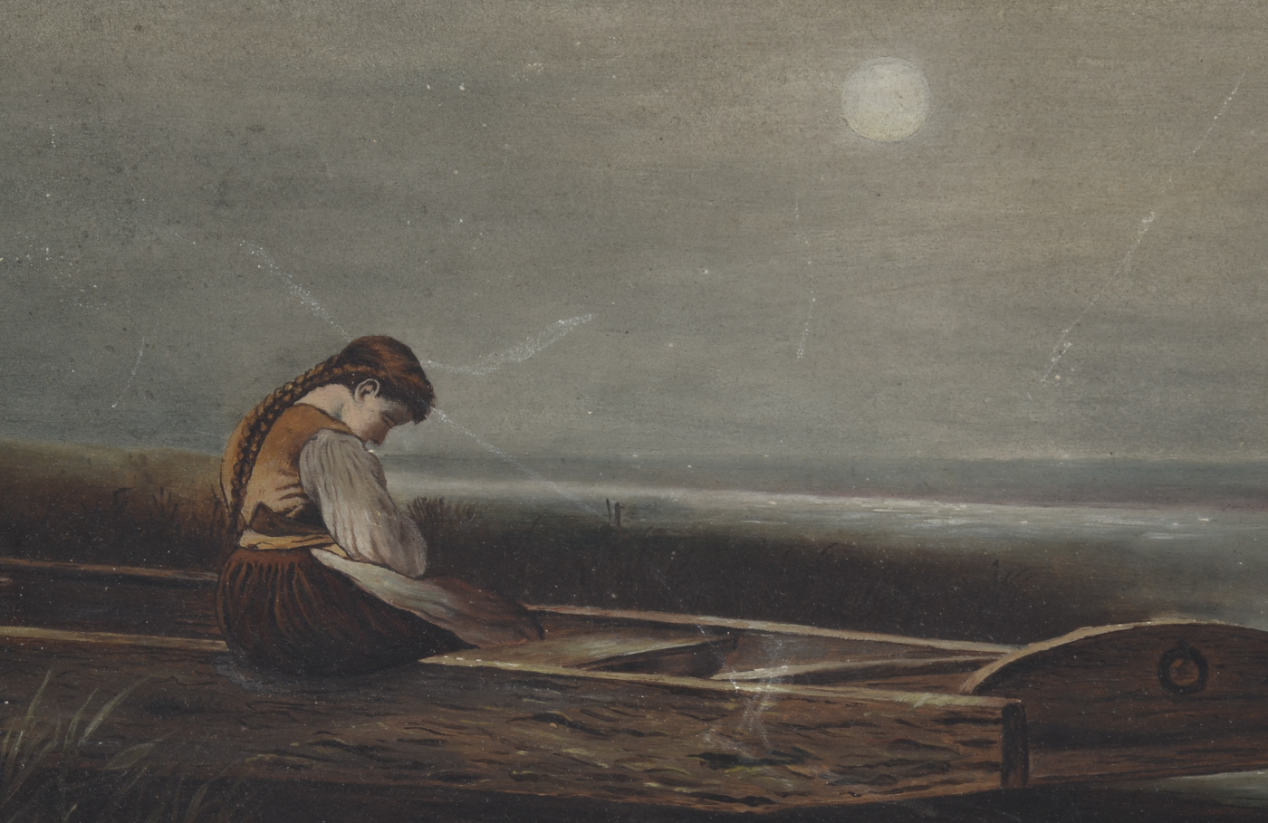 Late Victorian Oil on Canvas Painting