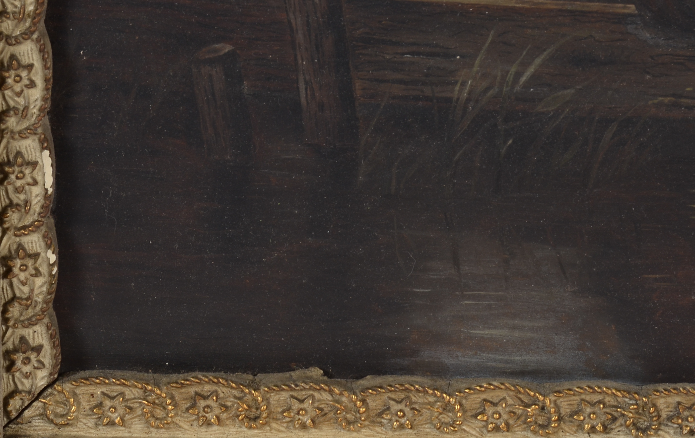 Late Victorian Oil on Canvas Painting