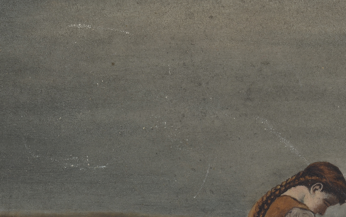 Late Victorian Oil on Canvas Painting