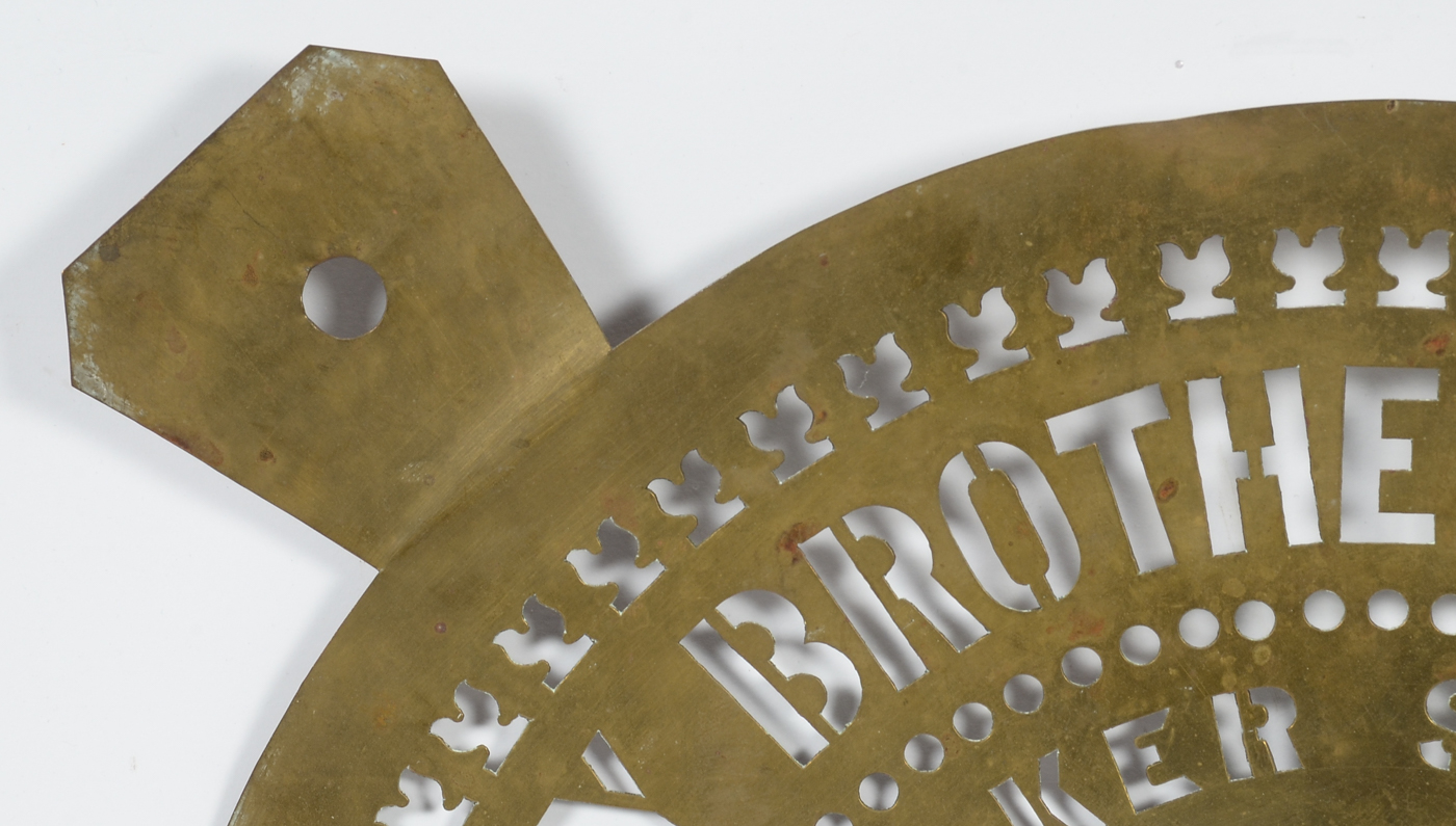 Vintage Quaker State Brass Stencil