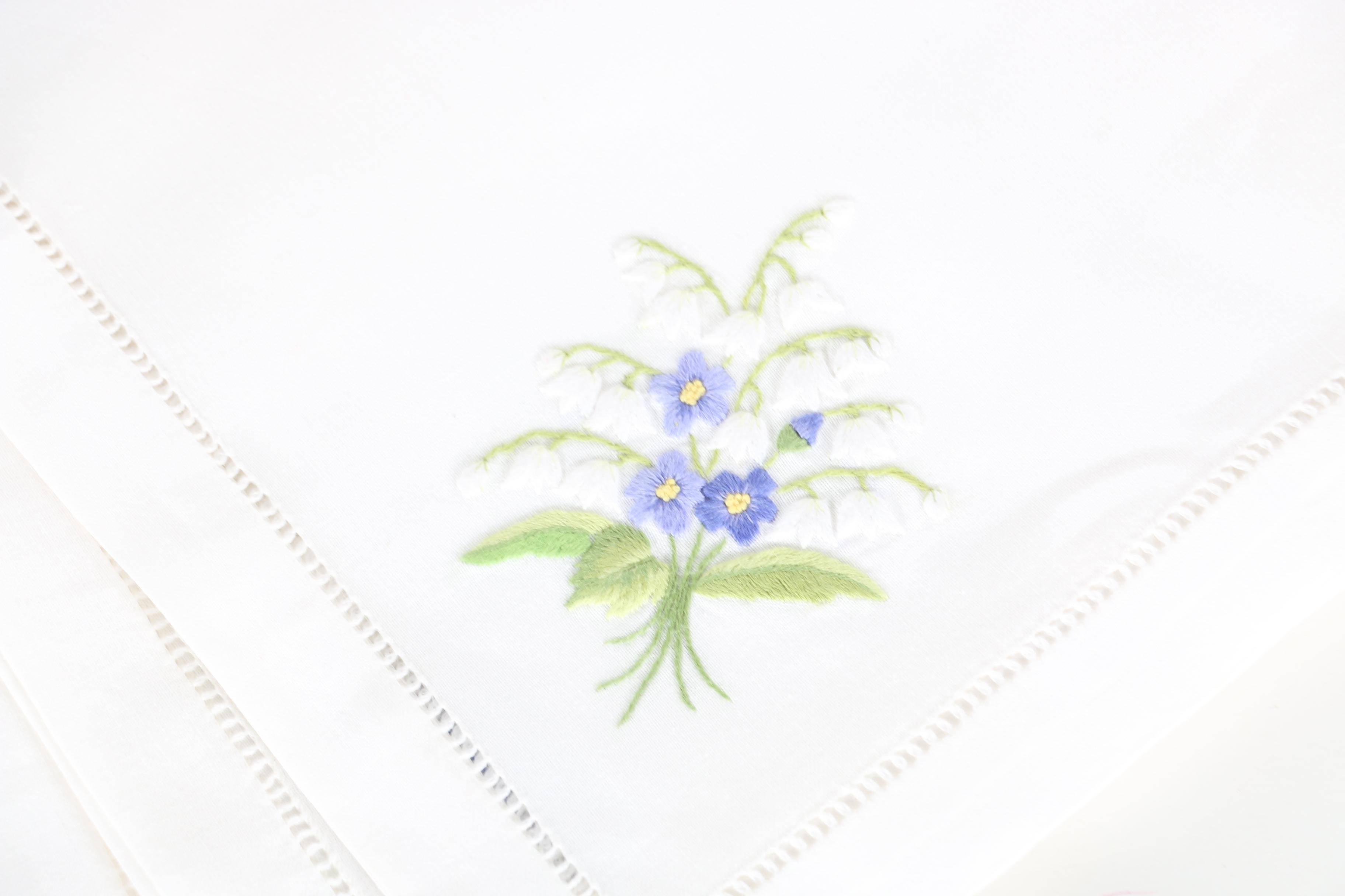 Decorative Table Linens with Lace and Embroidery Featuring Statements Collection by C&W Imports