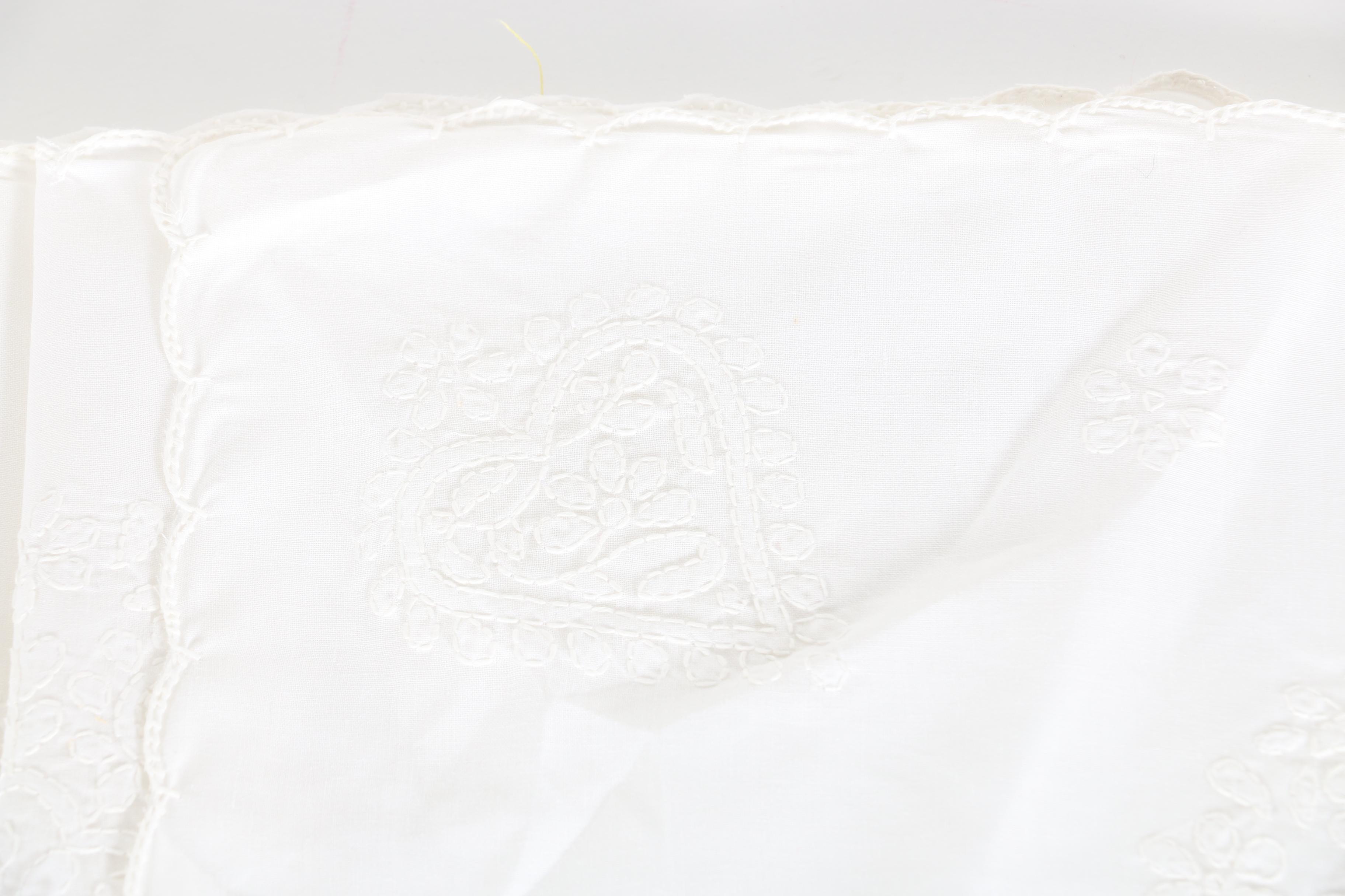 Decorative Table Linens with Lace and Embroidery Featuring Statements Collection by C&W Imports