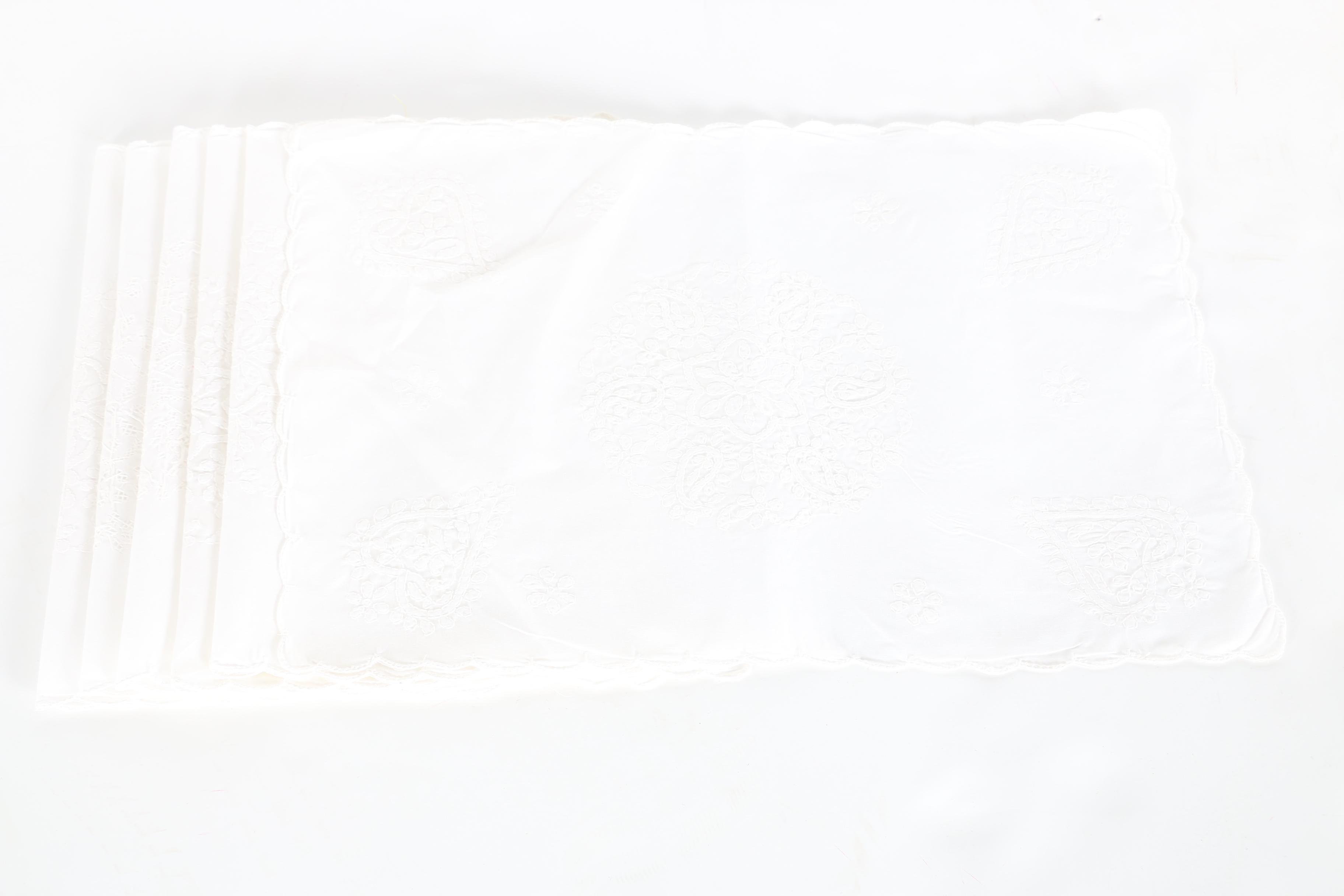 Decorative Table Linens with Lace and Embroidery Featuring Statements Collection by C&W Imports